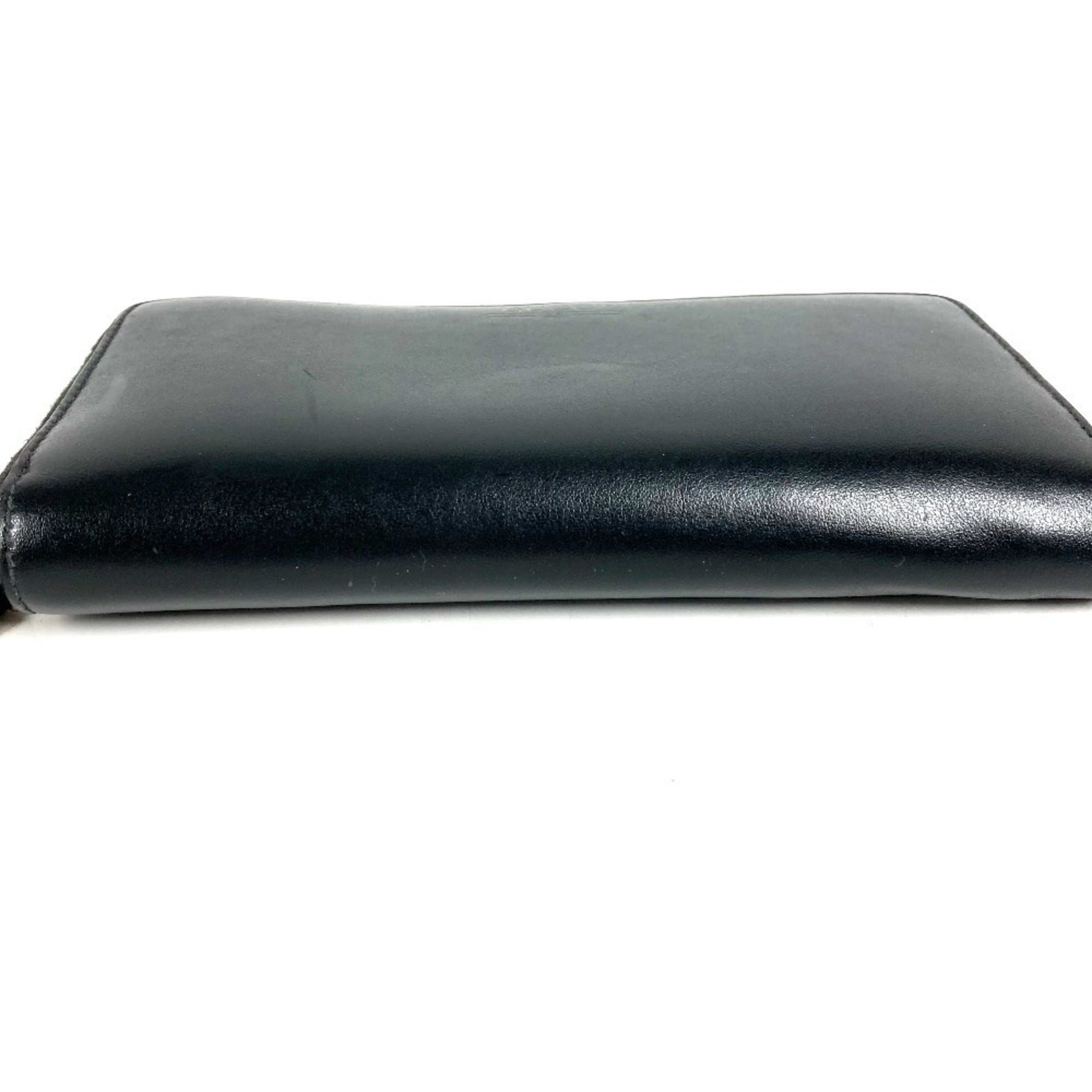 Gucci Black Leather Long Wallet (Bi-Fold) (Pre-Owned)