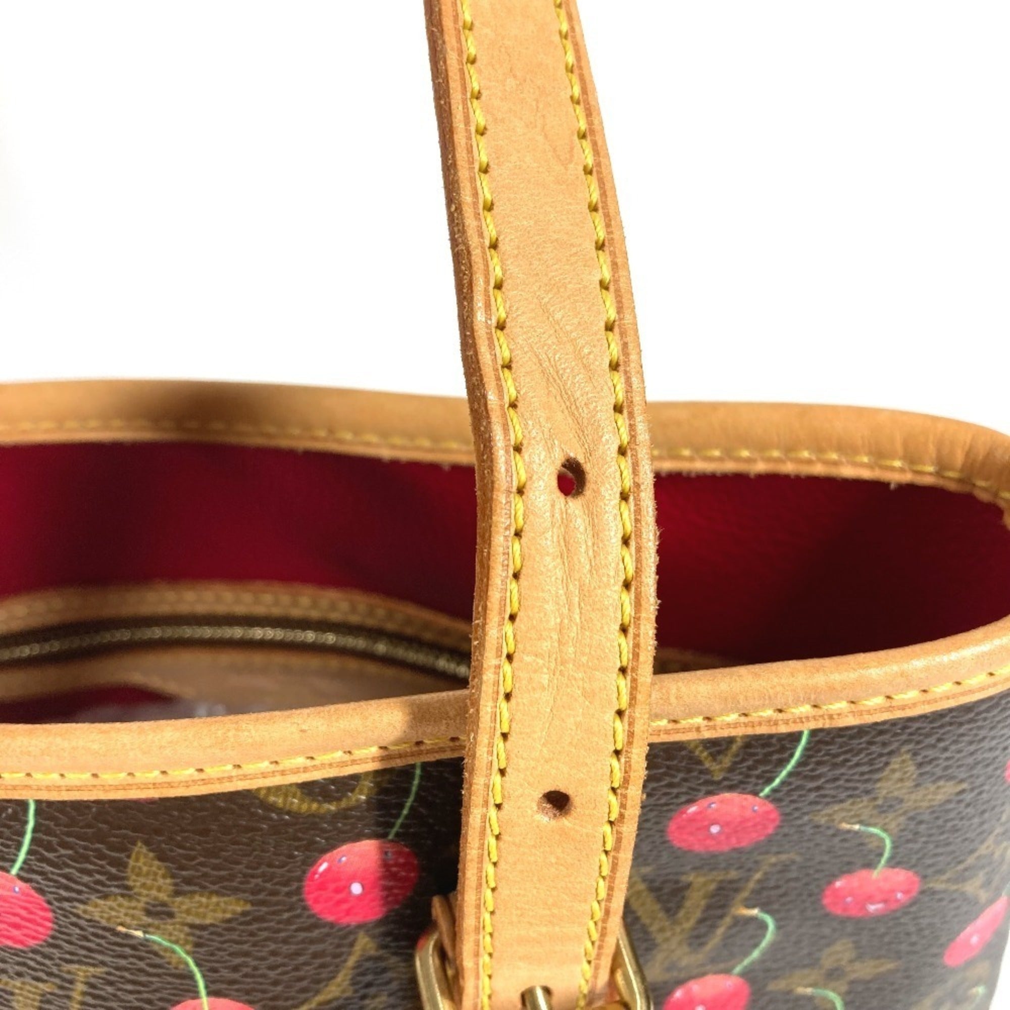 Louis Vuitton Monogram Cherry Brown Monogram Cherry Red Color Shoulder Bag Tote Bag (Pre-Owned)