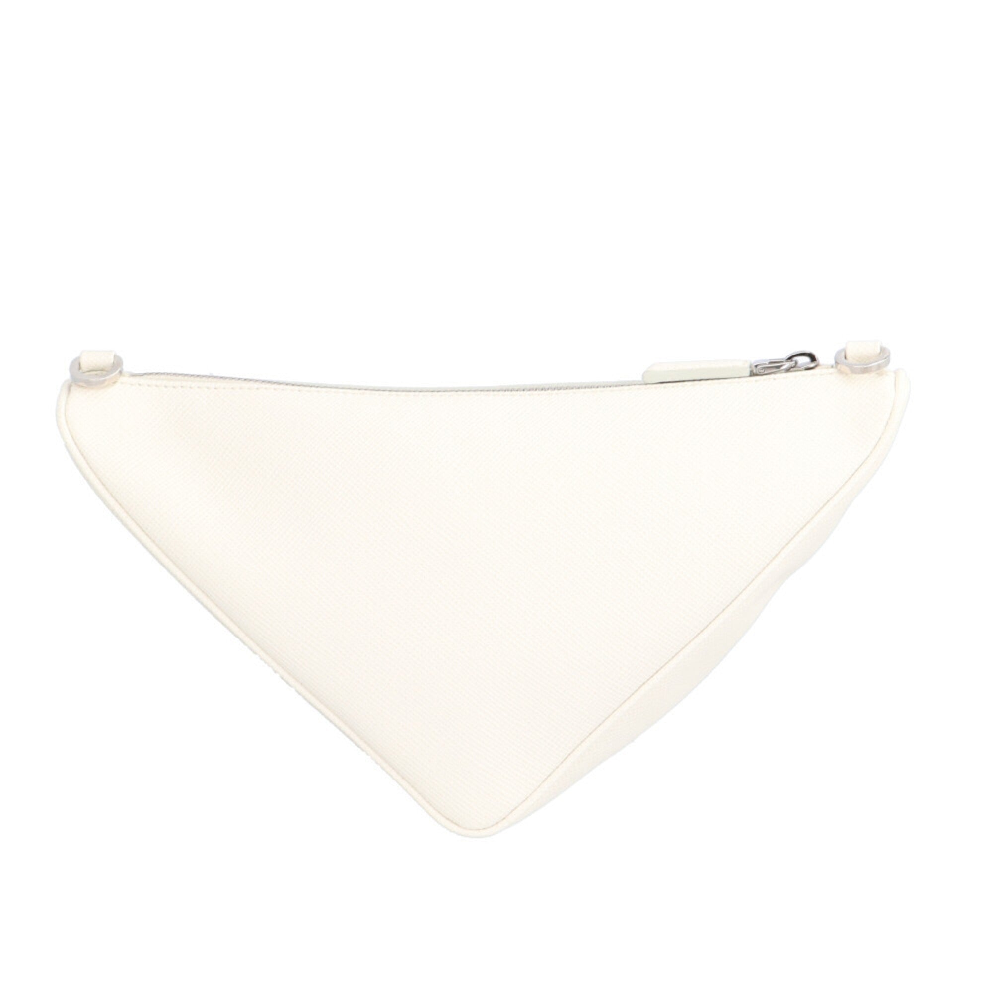 Prada Saffiano Black White Leather Shoulder Bag (Pre-Owned)