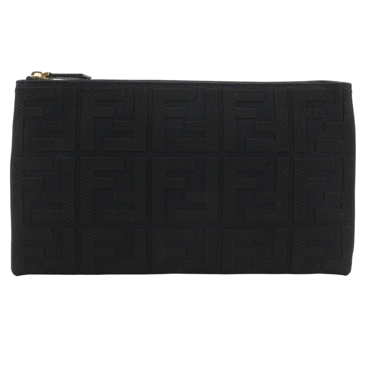 Fendi Black Cotton Pouch (Pre-Owned)