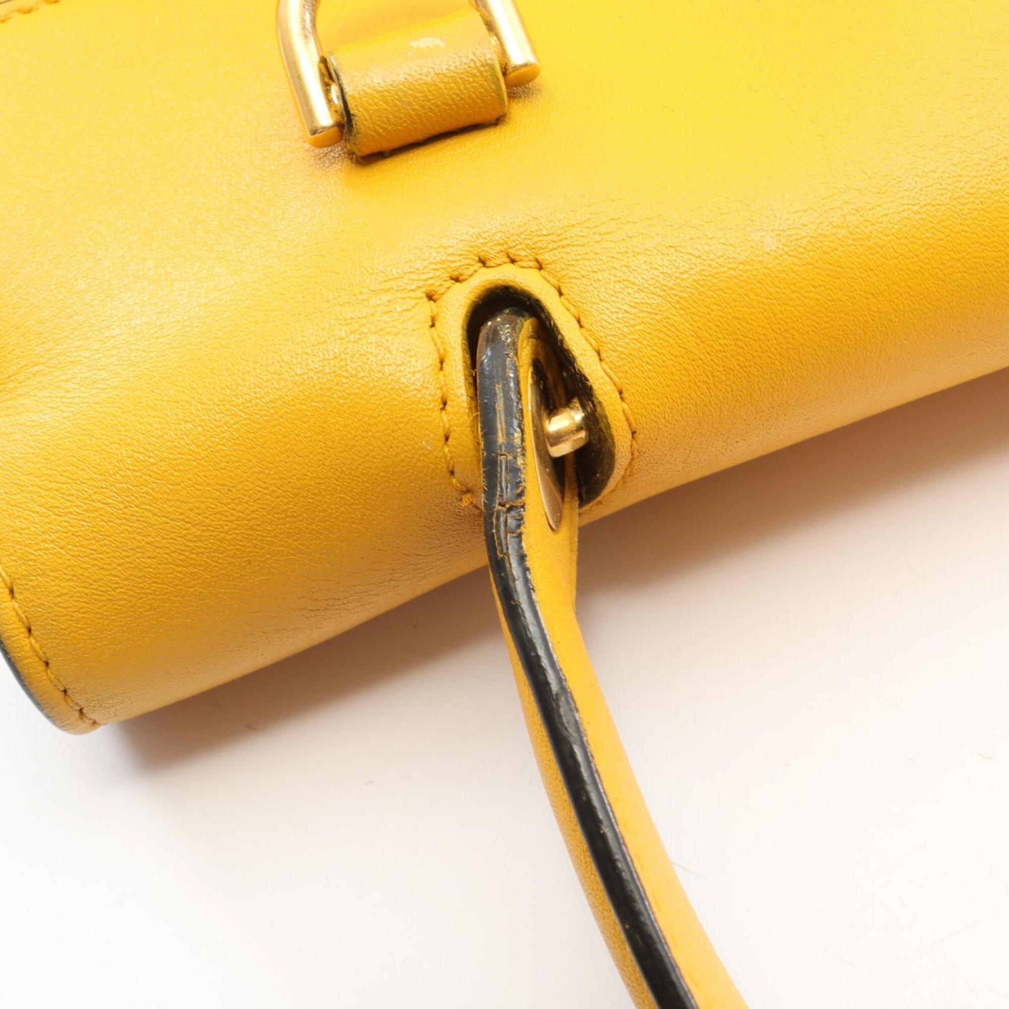 Celine Yellow Leather Handbag (Pre-Owned)