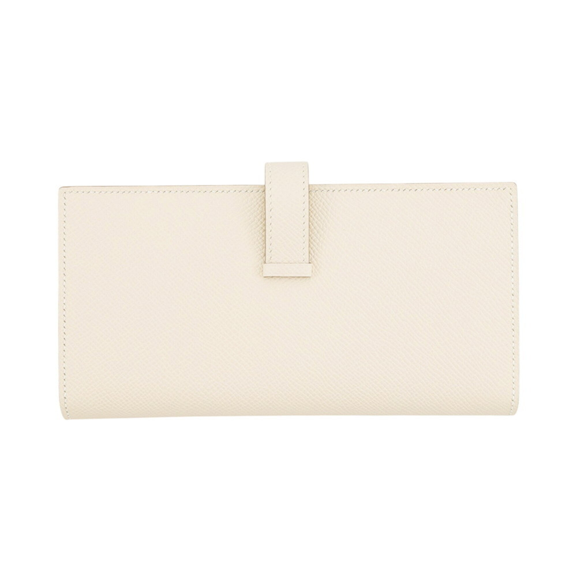 Hermes Ivory Epsom Leather Long Wallet (Bi-Fold) (Pre-Owned)