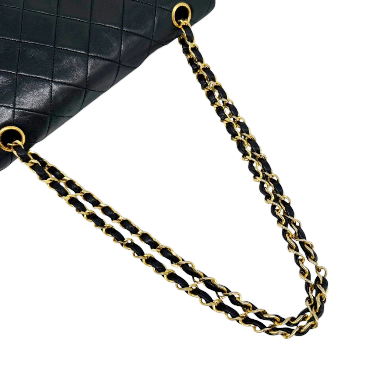 Chanel Black Leather Shoulder Bag (Pre-Owned)