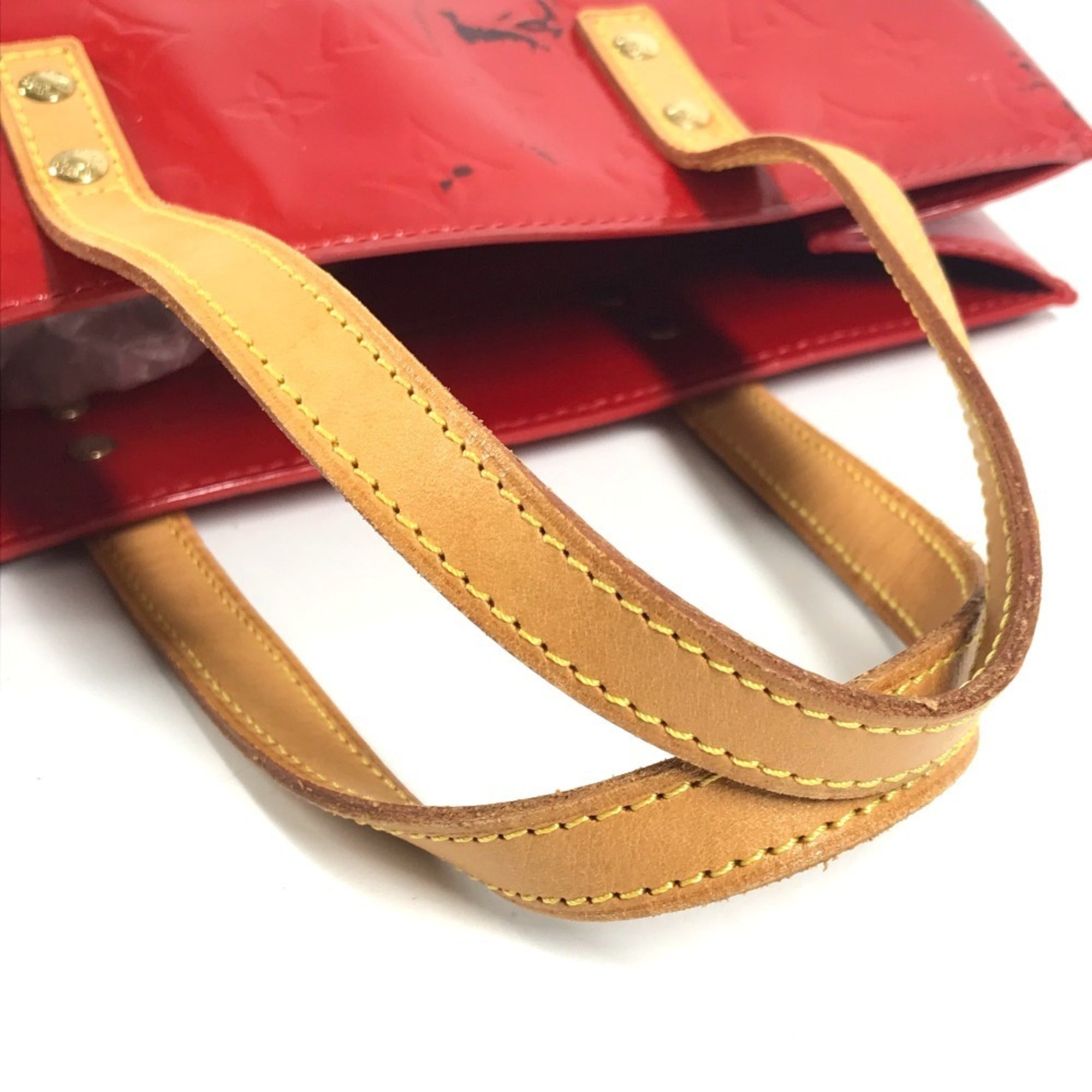 Louis Vuitton Monogram Vernis Red Color Rouge Monogram Vernis Shoulder Bag Tote Bag (Pre-Owned)