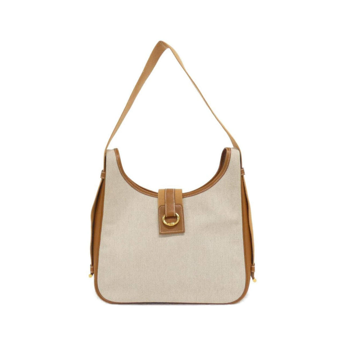 Hermes Gold Toile H Courchevel Leather Handbag (Pre-Owned)