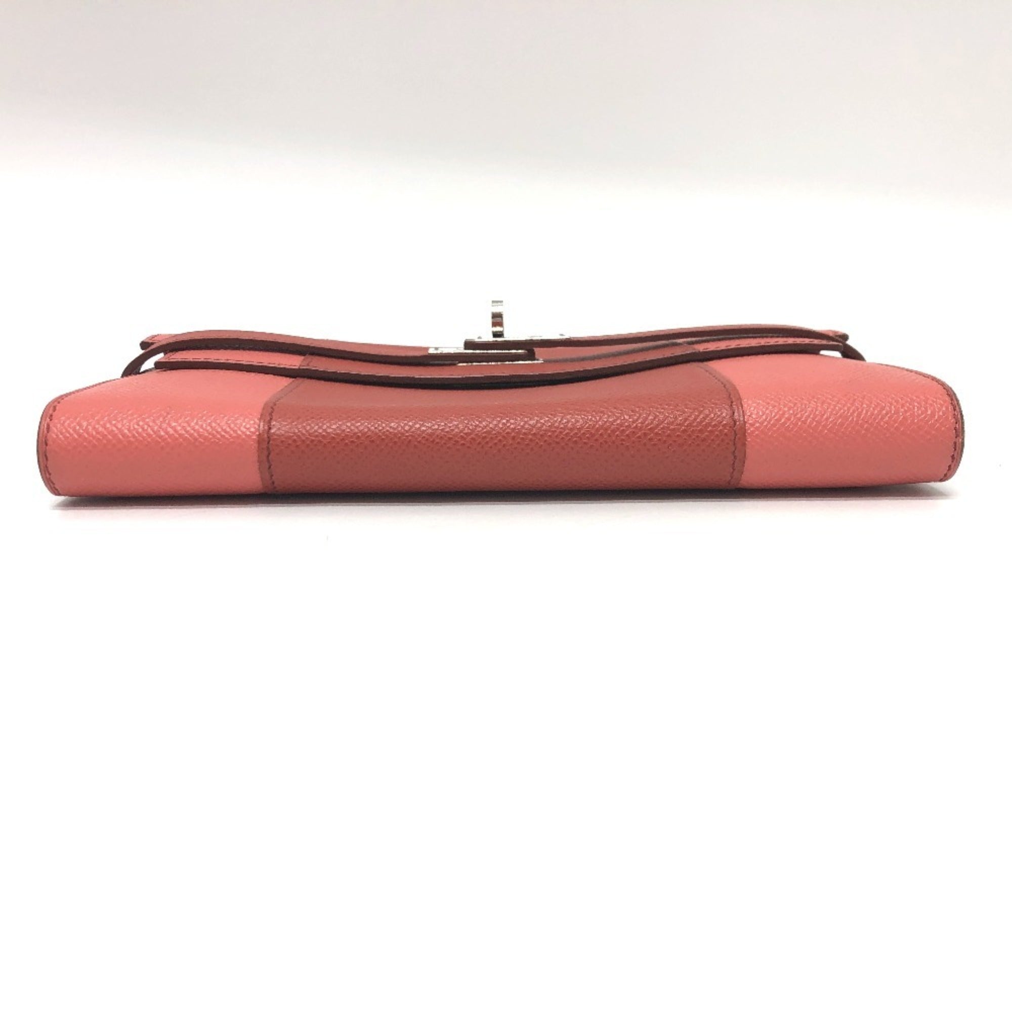 Hermes Pink Epsom Leather Long Wallet (Bi-Fold) (Pre-Owned)