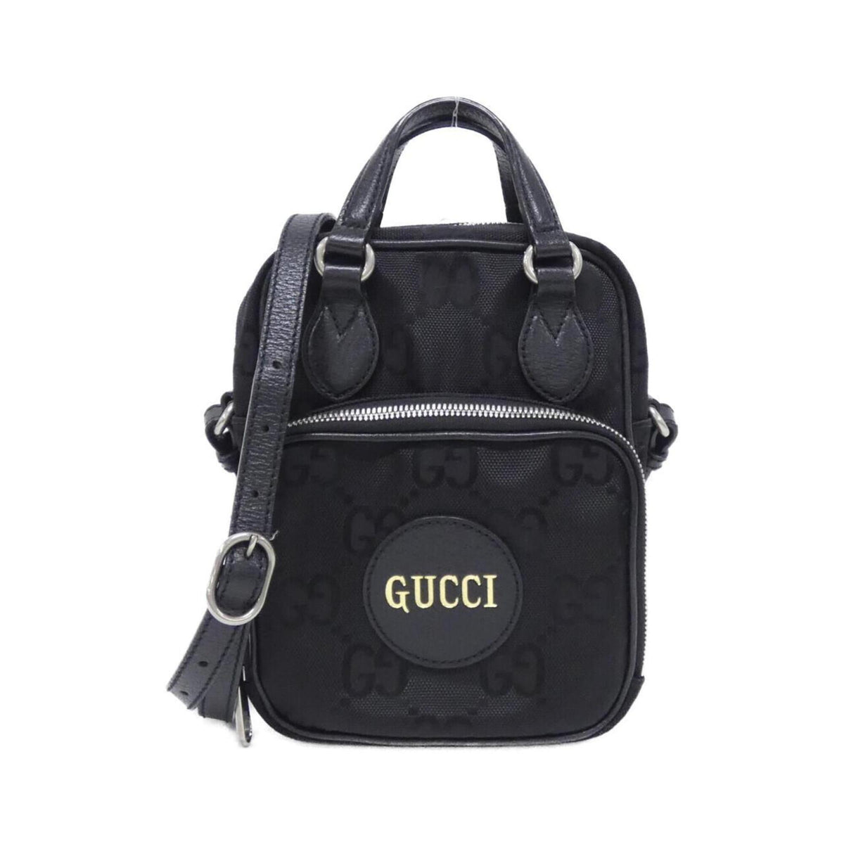 Gucci Black Nylon Leather Shoulder Bag (Pre-Owned)
