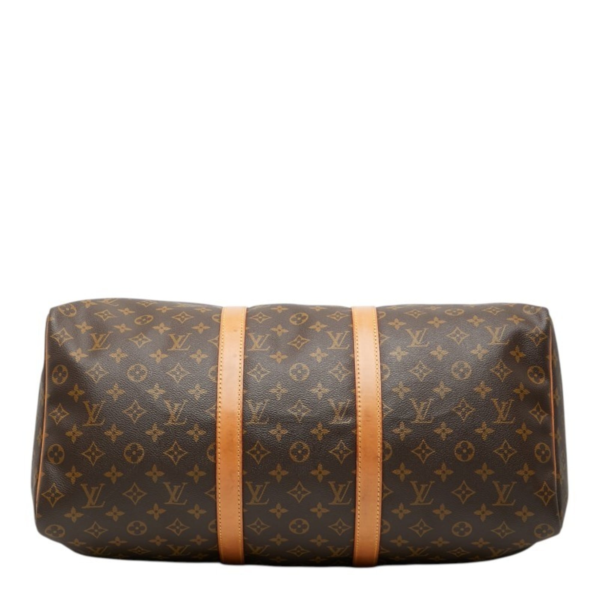 Louis Vuitton Monogram Brown Pvc Leather Boston Bag Handbag (Pre-Owned)
