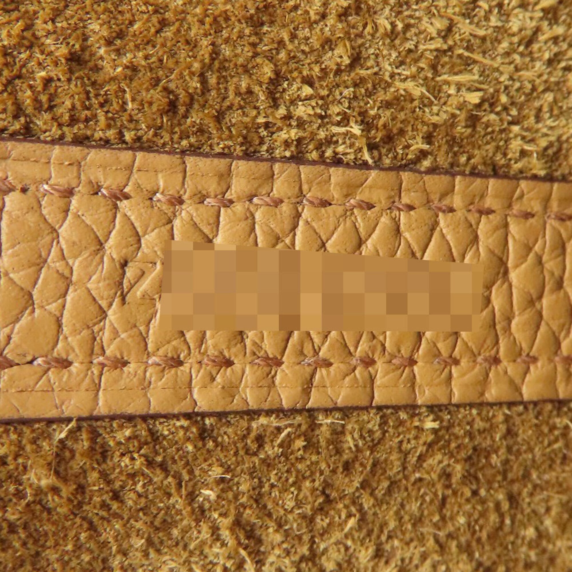 Hermes Camel Taurillon Clemence Leather Handbag (Pre-Owned)