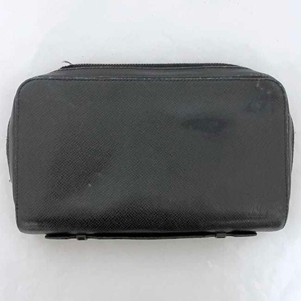 Louis Vuitton Ardoise Black Taiga Leather Long Wallet (Bi-Fold) (Pre-Owned)