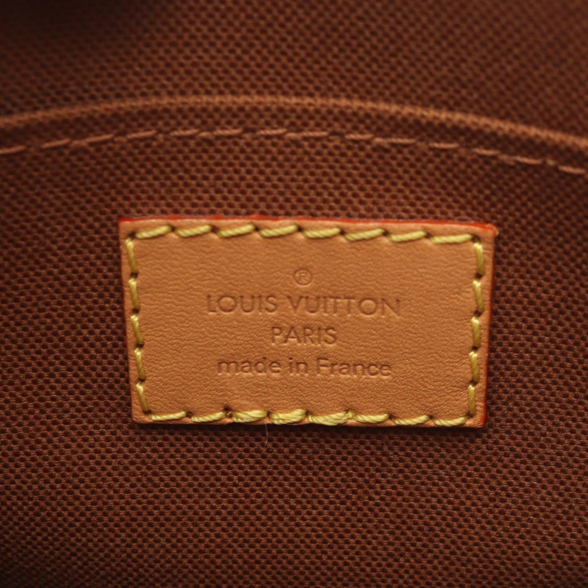 Louis Vuitton Brown Coated Canvas Leather Handbag (Pre-Owned)