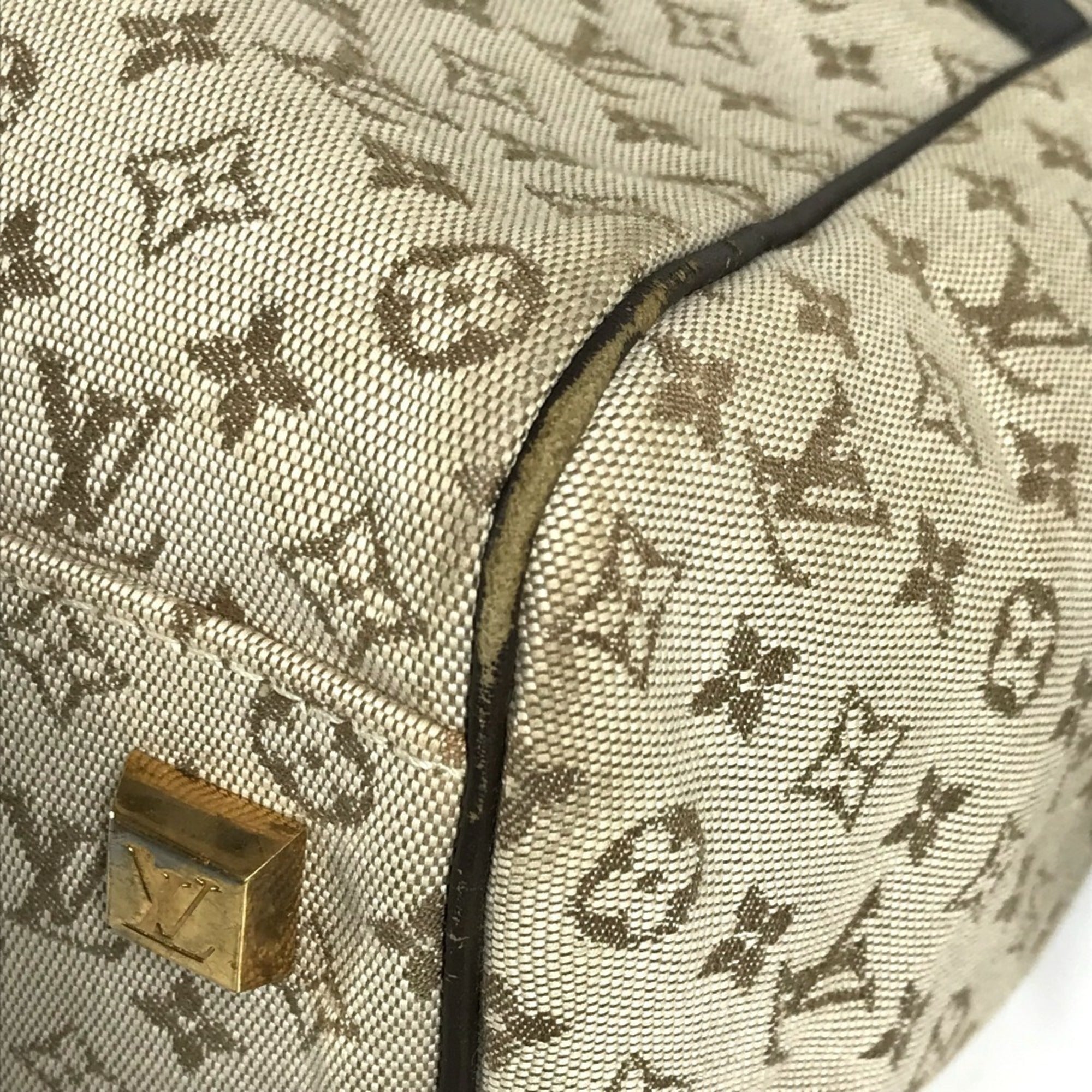 Louis Vuitton Khaki Monogram Mini Boston Bag Handbag Shoulder Bag (Pre-Owned)
