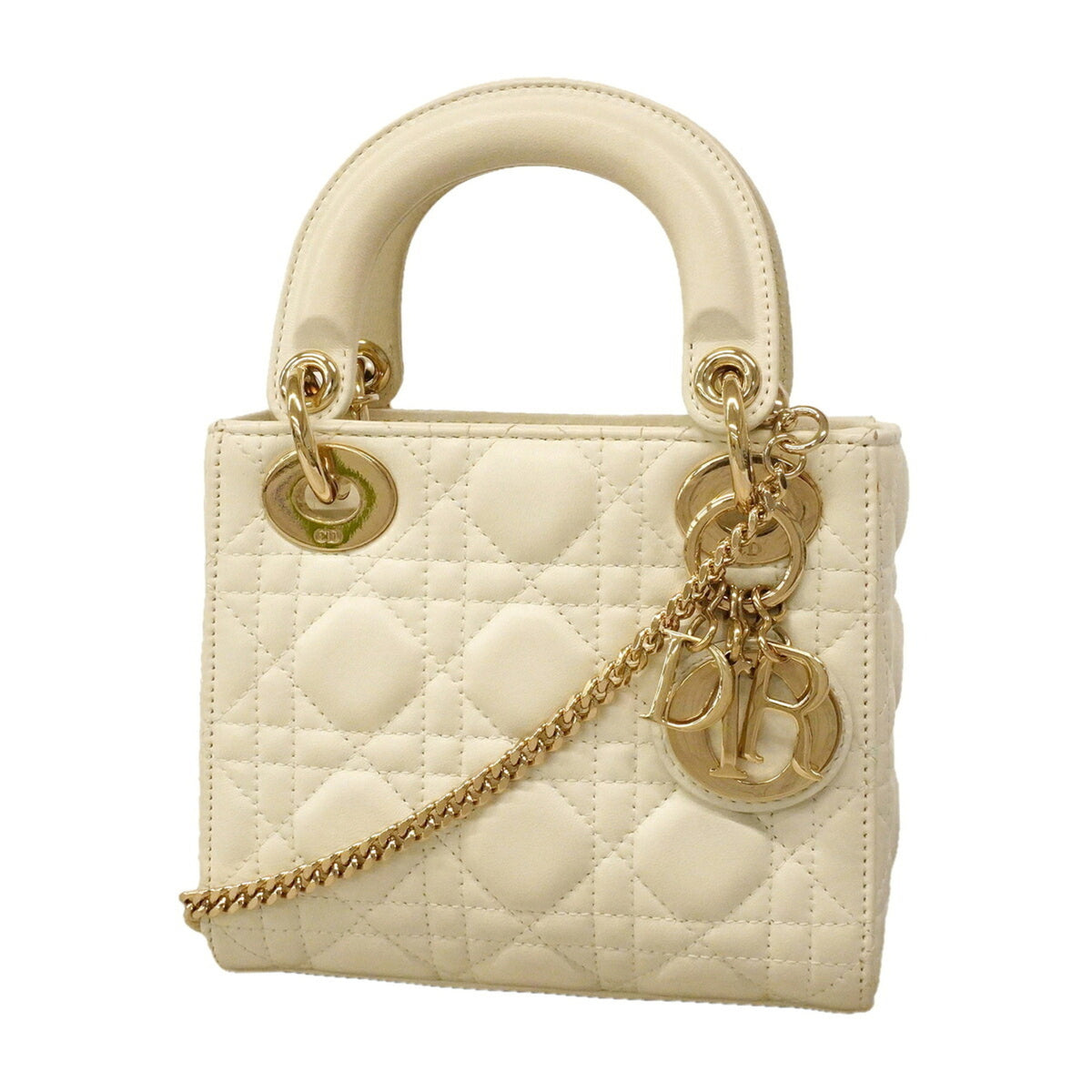Christian Dior White Leather Handbag (Pre-Owned)