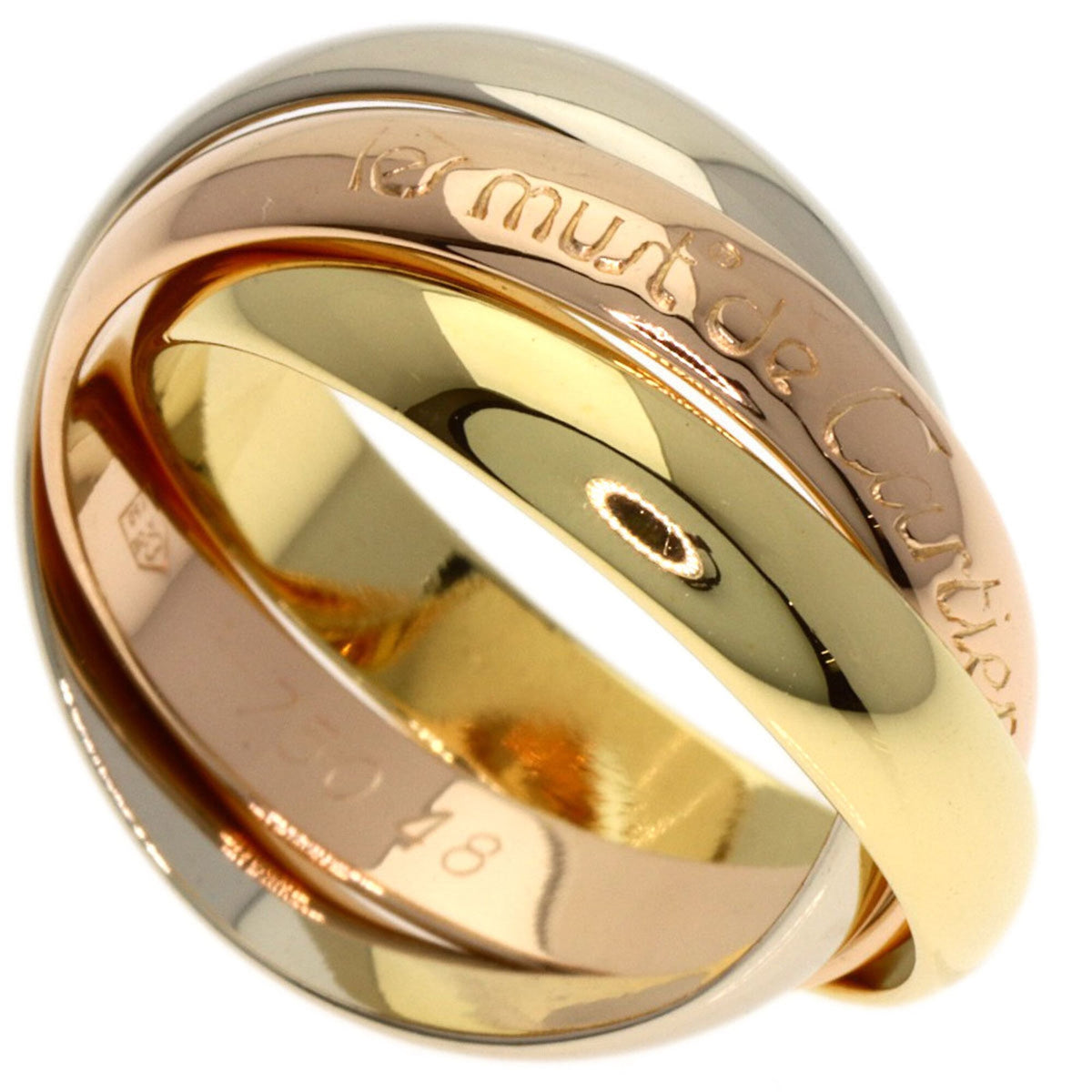Cartier Yellow Gold (18K) Pink Gold (18K) White Gold (18K) Band Ring (Pre-Owned)