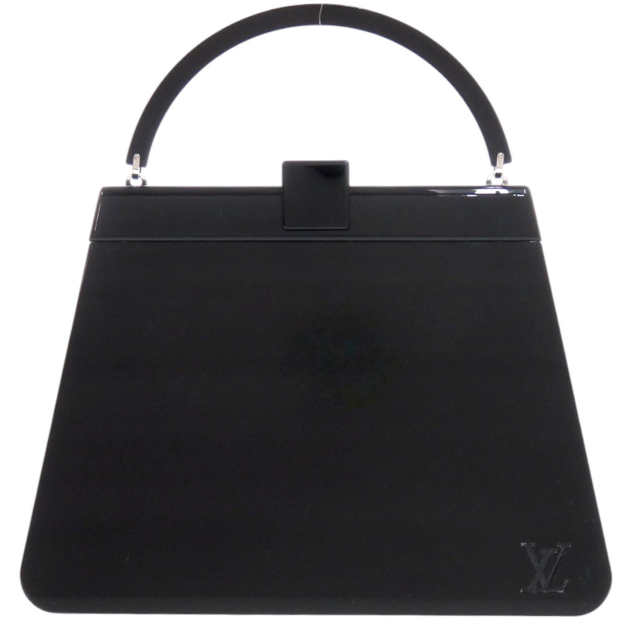 Louis Vuitton Black Plastic Leather Handbag (Pre-Owned)