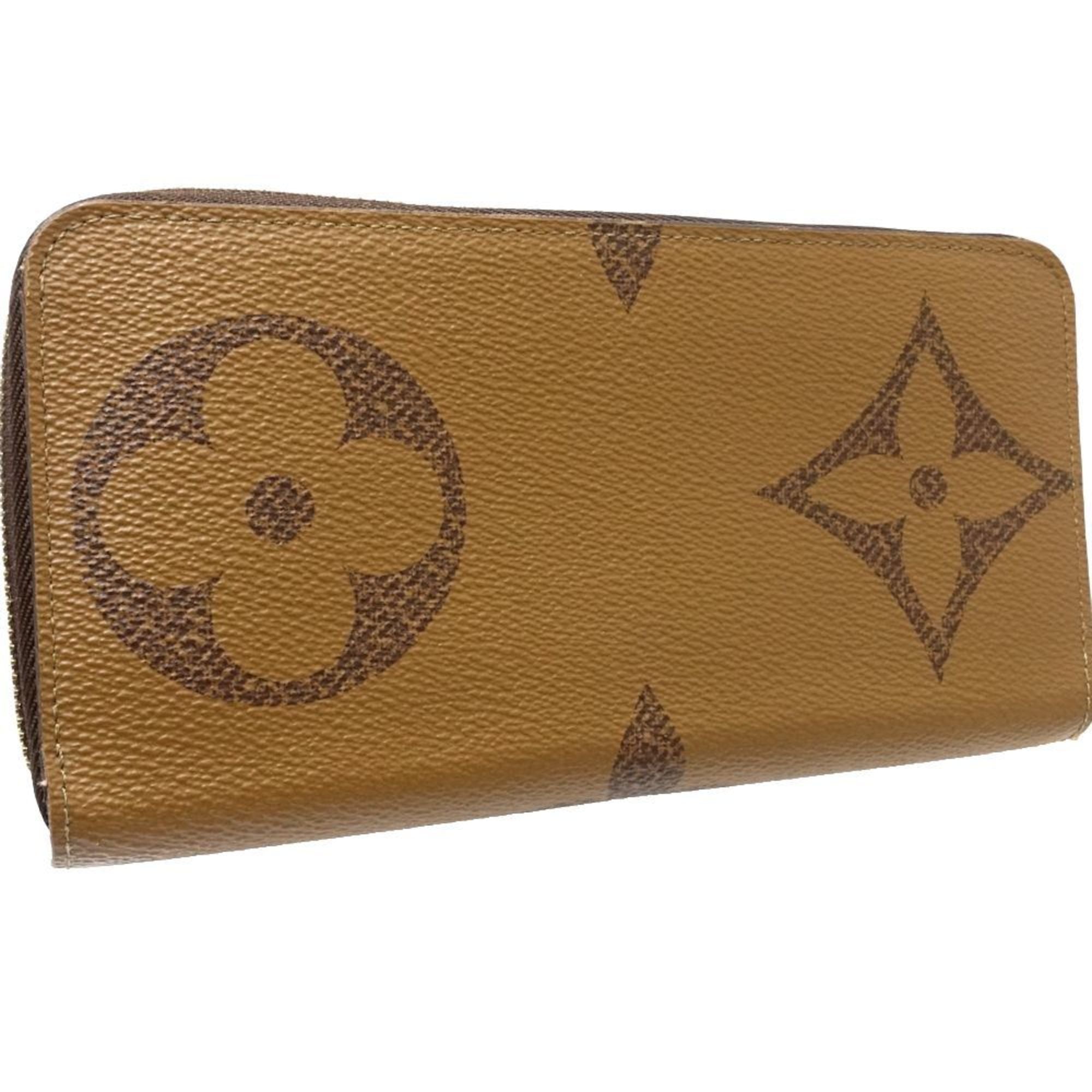 Louis Vuitton Brown Canvas Long Wallet (Bi-Fold) (Pre-Owned)