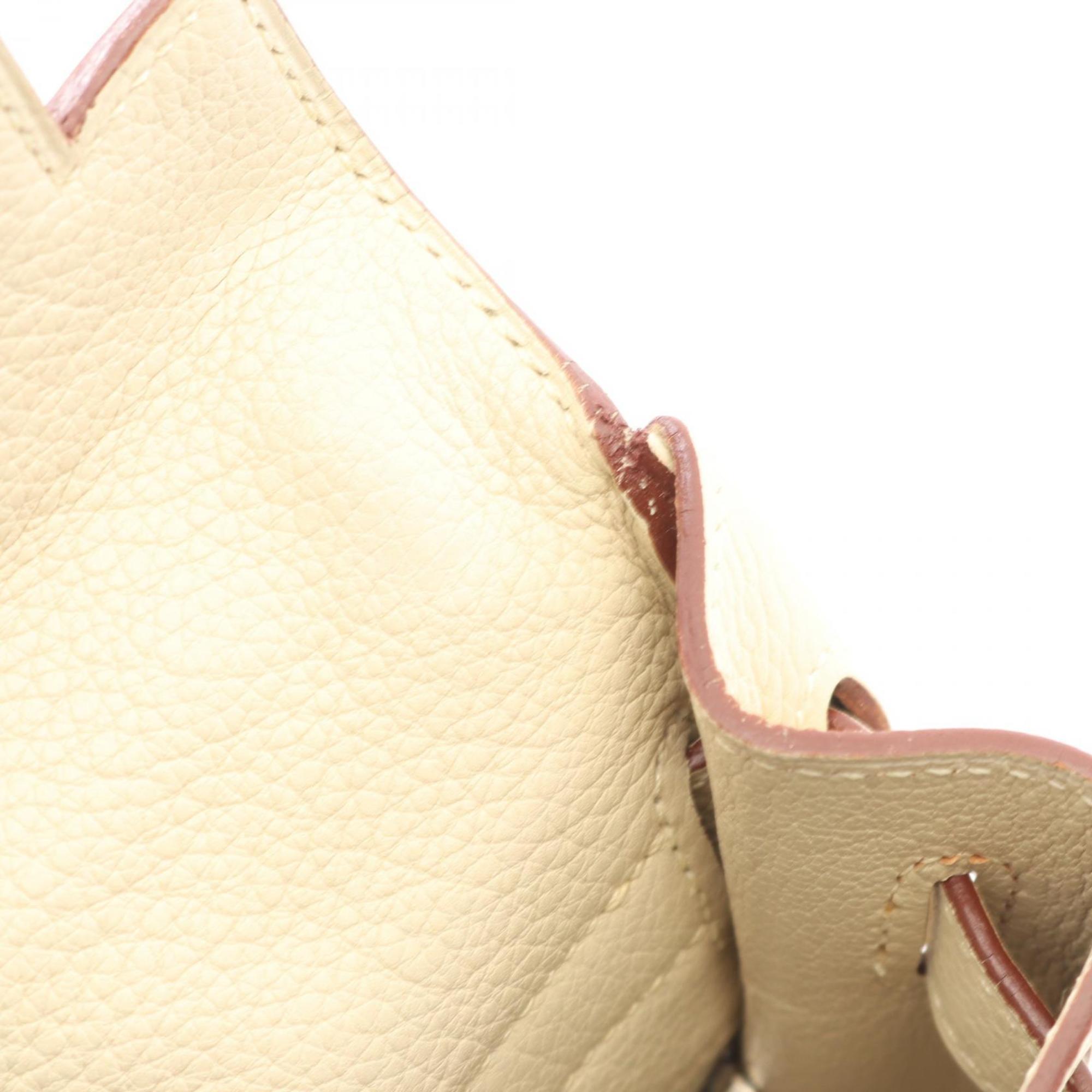 Hermes Beige Parchemin Leather Handbag (Pre-Owned)