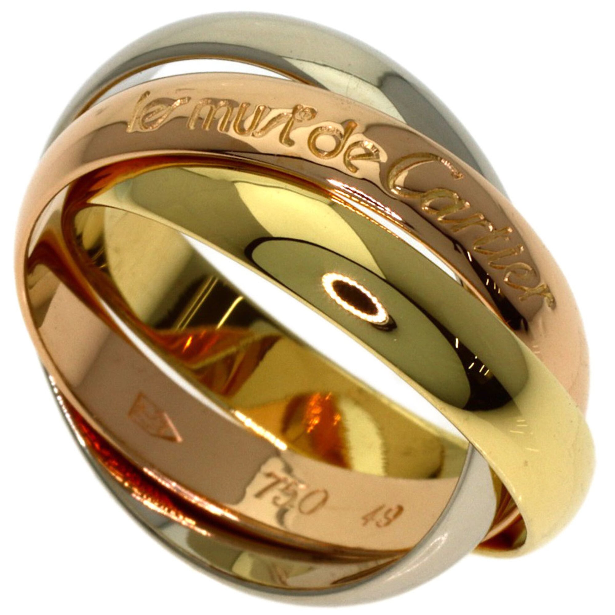 Cartier Yellow Gold (18K) Pink Gold (18K) White Gold (18K) Band Ring (Pre-Owned)