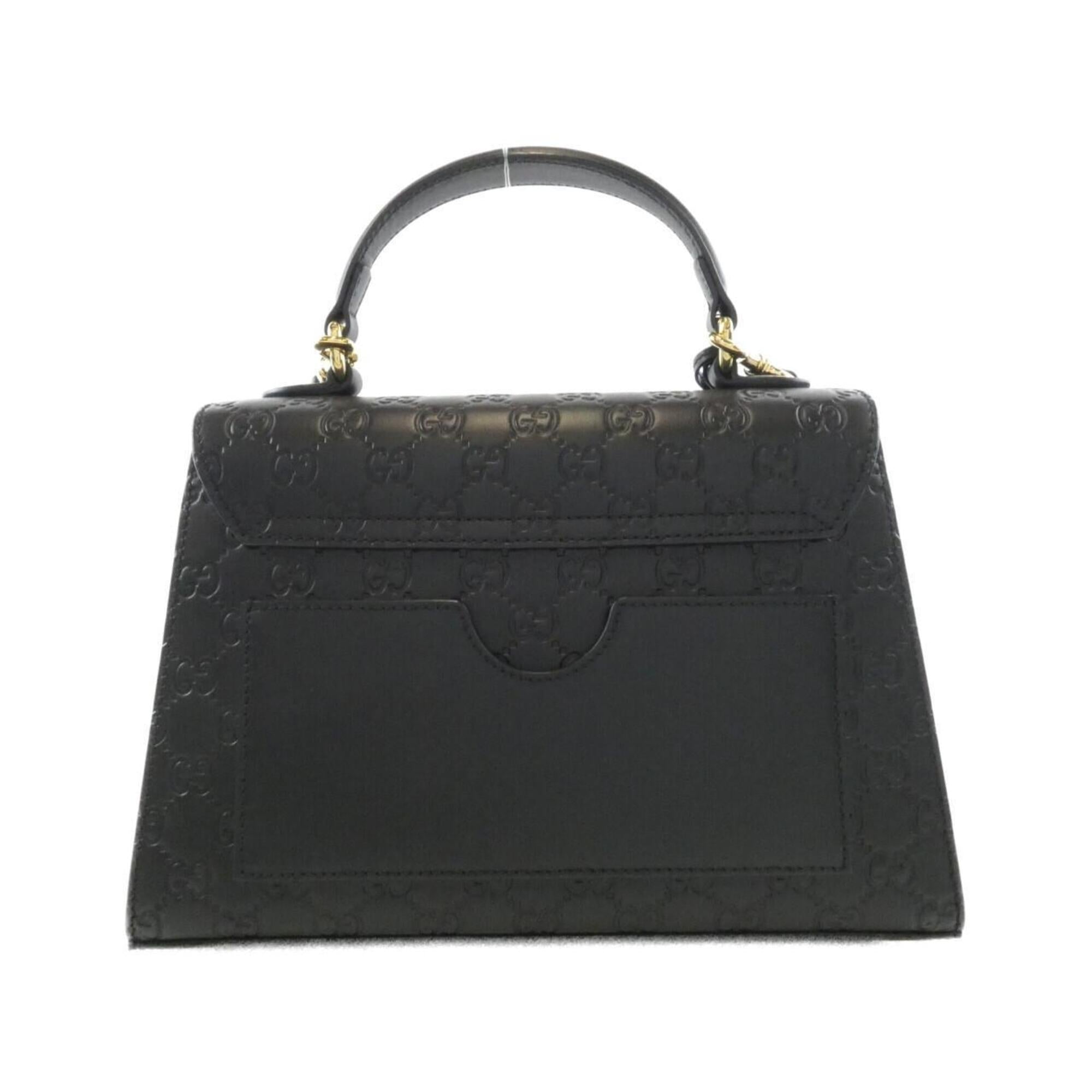 Gucci Black Leather Handbag (Pre-Owned)