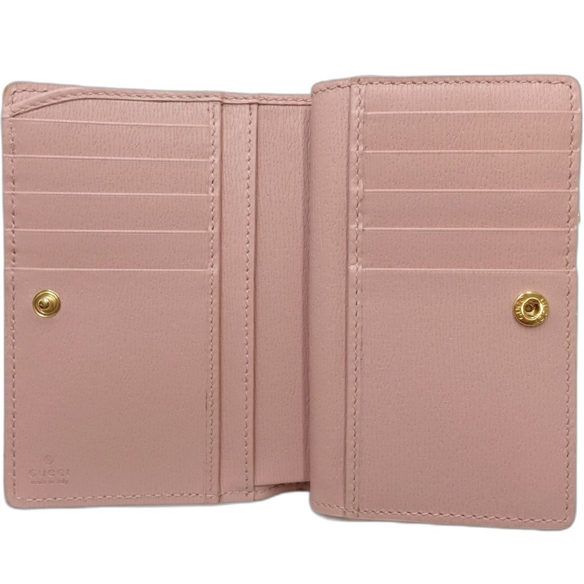 Gucci Pink Leather Wallet (Bi-Fold) (Pre-Owned)