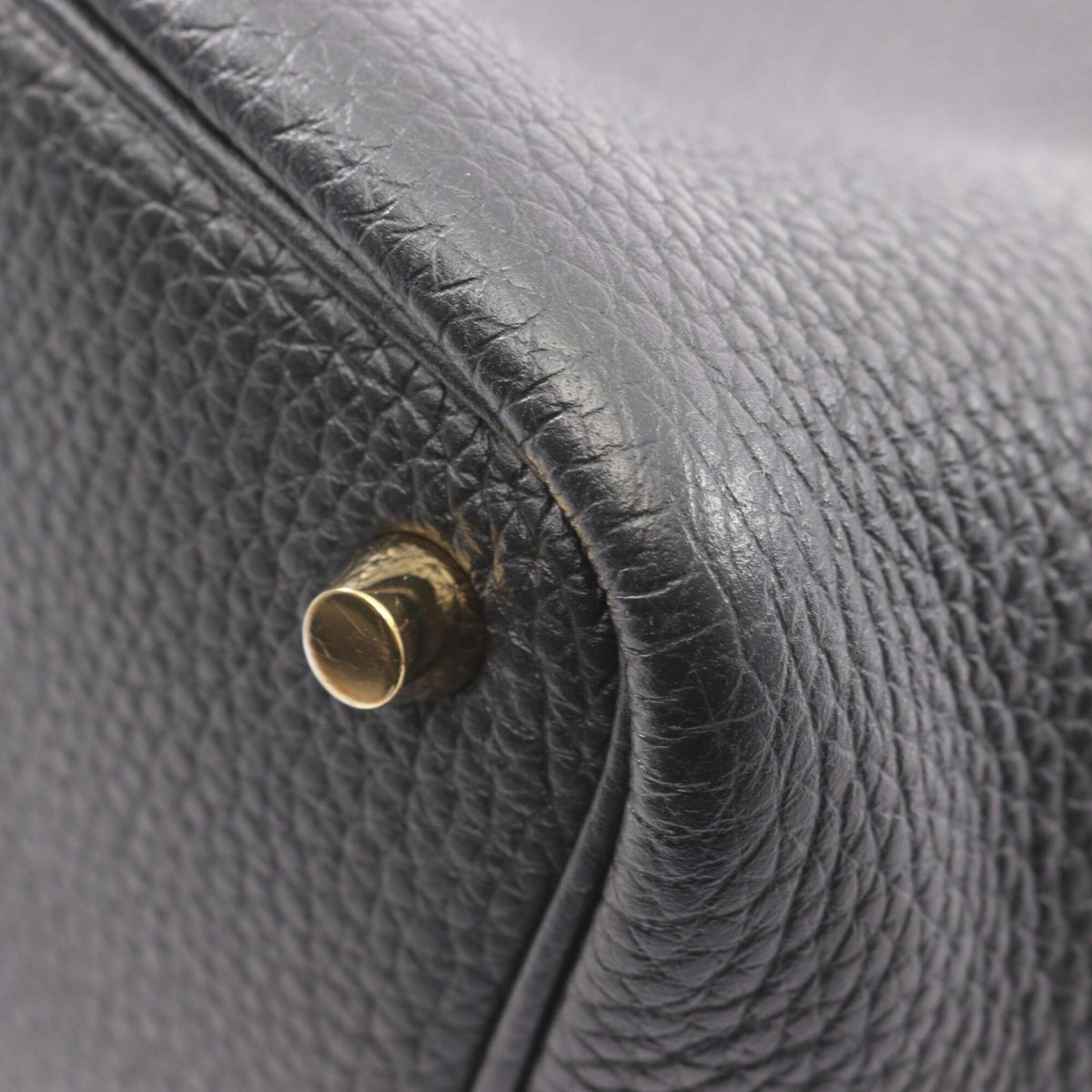 Hermes Black Taurillon Clemence Leather Leather Handbag (Pre-Owned)
