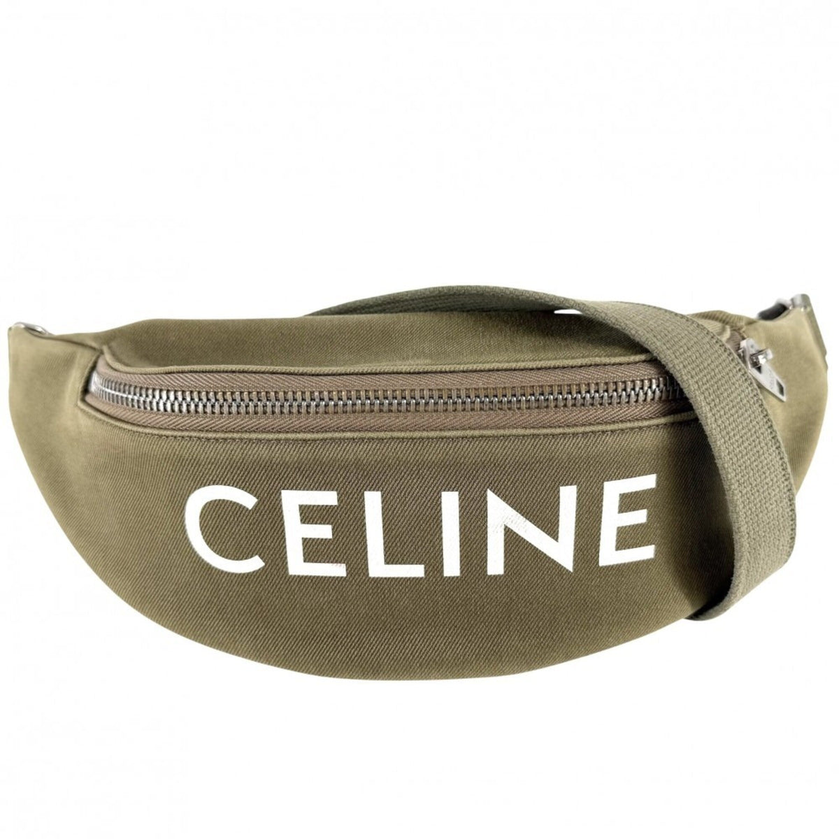 Celine Khaki Canvas Fanny Pack (Pre-Owned)