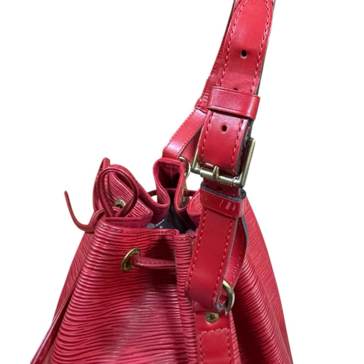 Louis Vuitton Castilian Red Red Color Epi Leather Shoulder Bag (Pre-Owned)