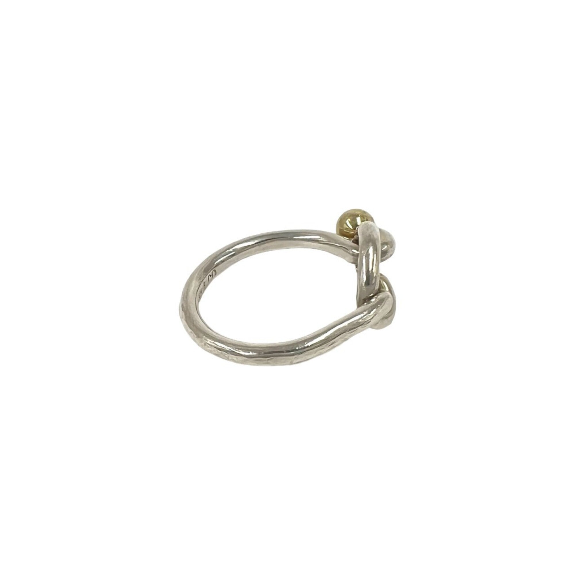 Tiffany Gold Silver Yellow Gold (18K) Silver 925 Band Ring (Pre-Owned)