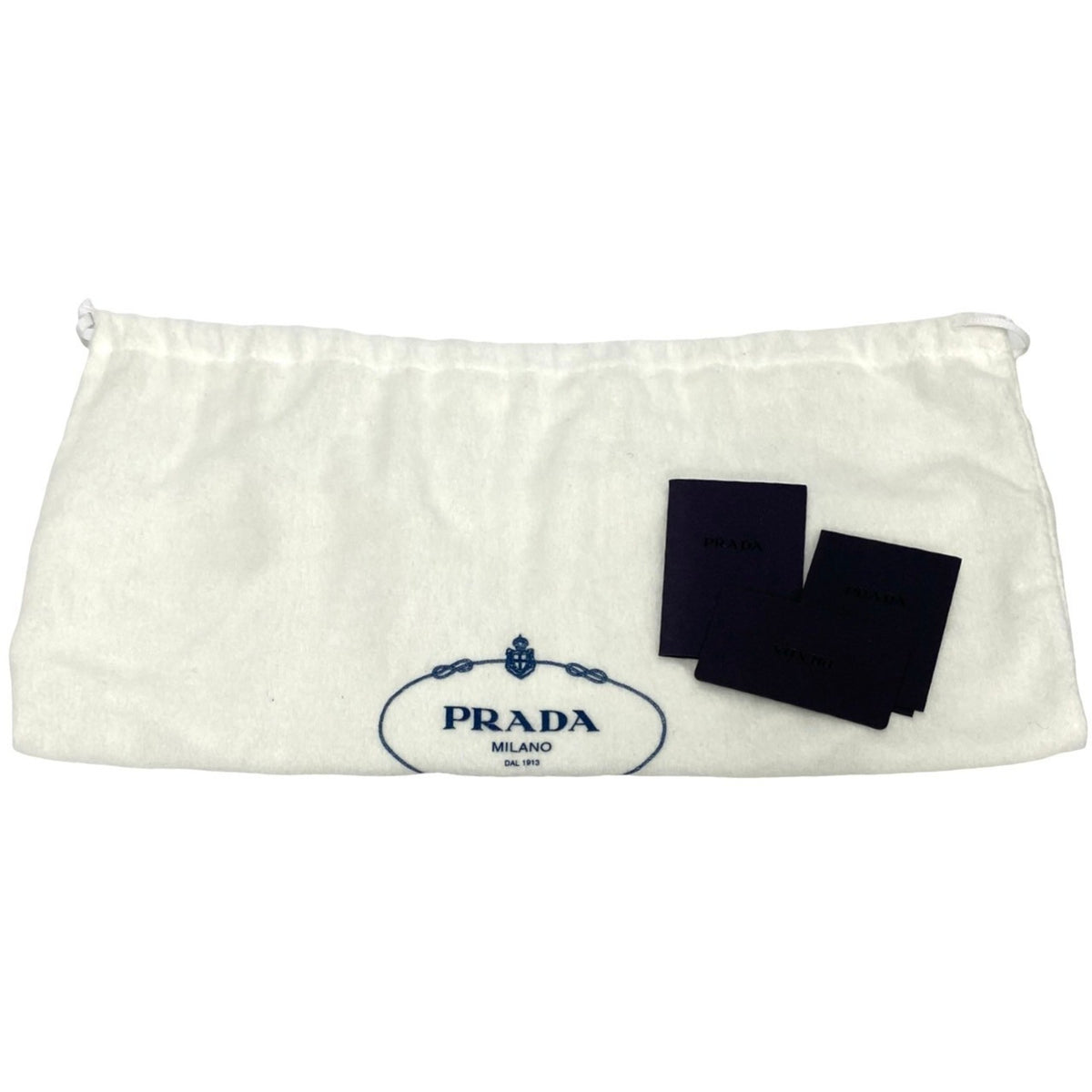 Prada White Pile Fabric Handbag (Pre-Owned)