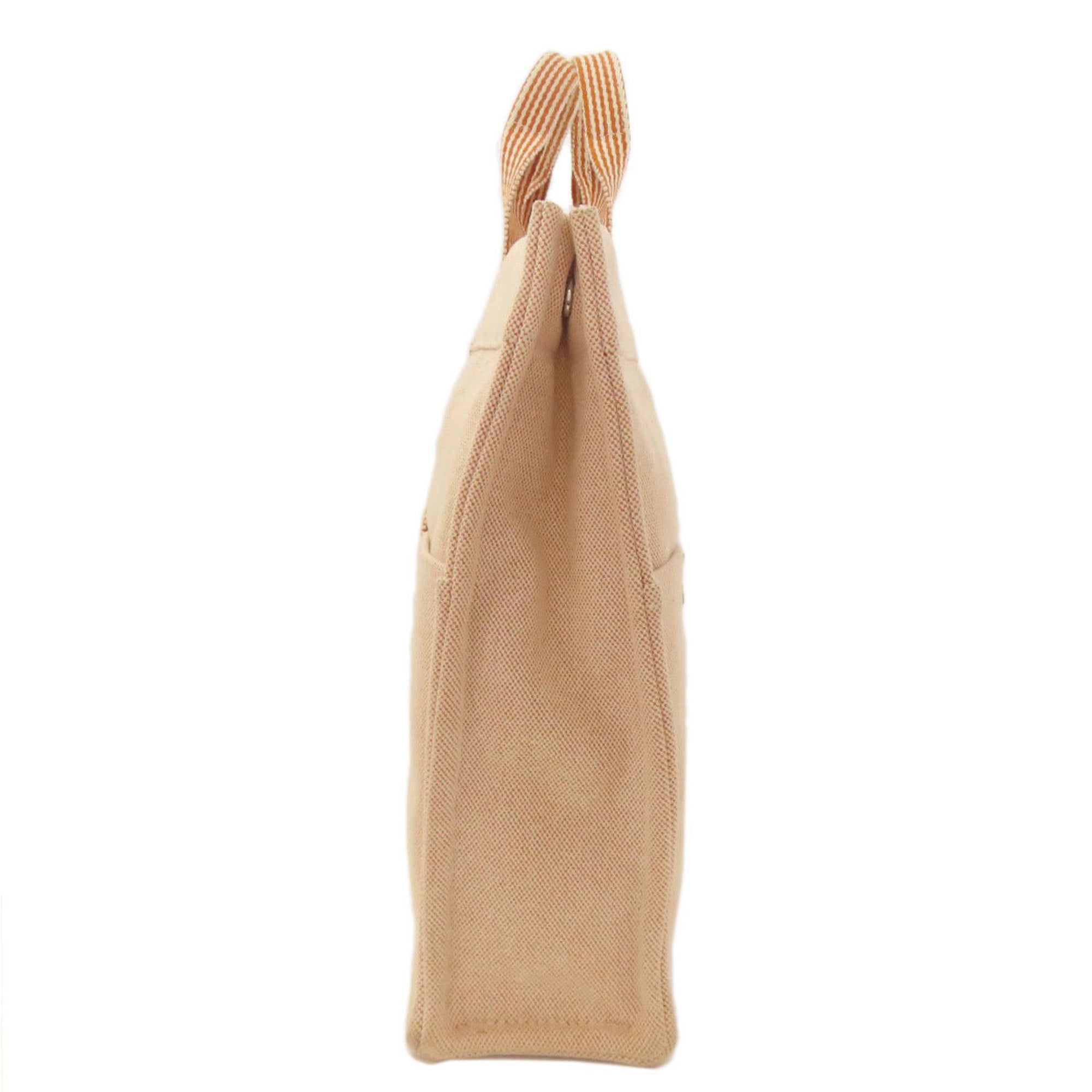 Hermes Orange Canvas Handbag (Pre-Owned)