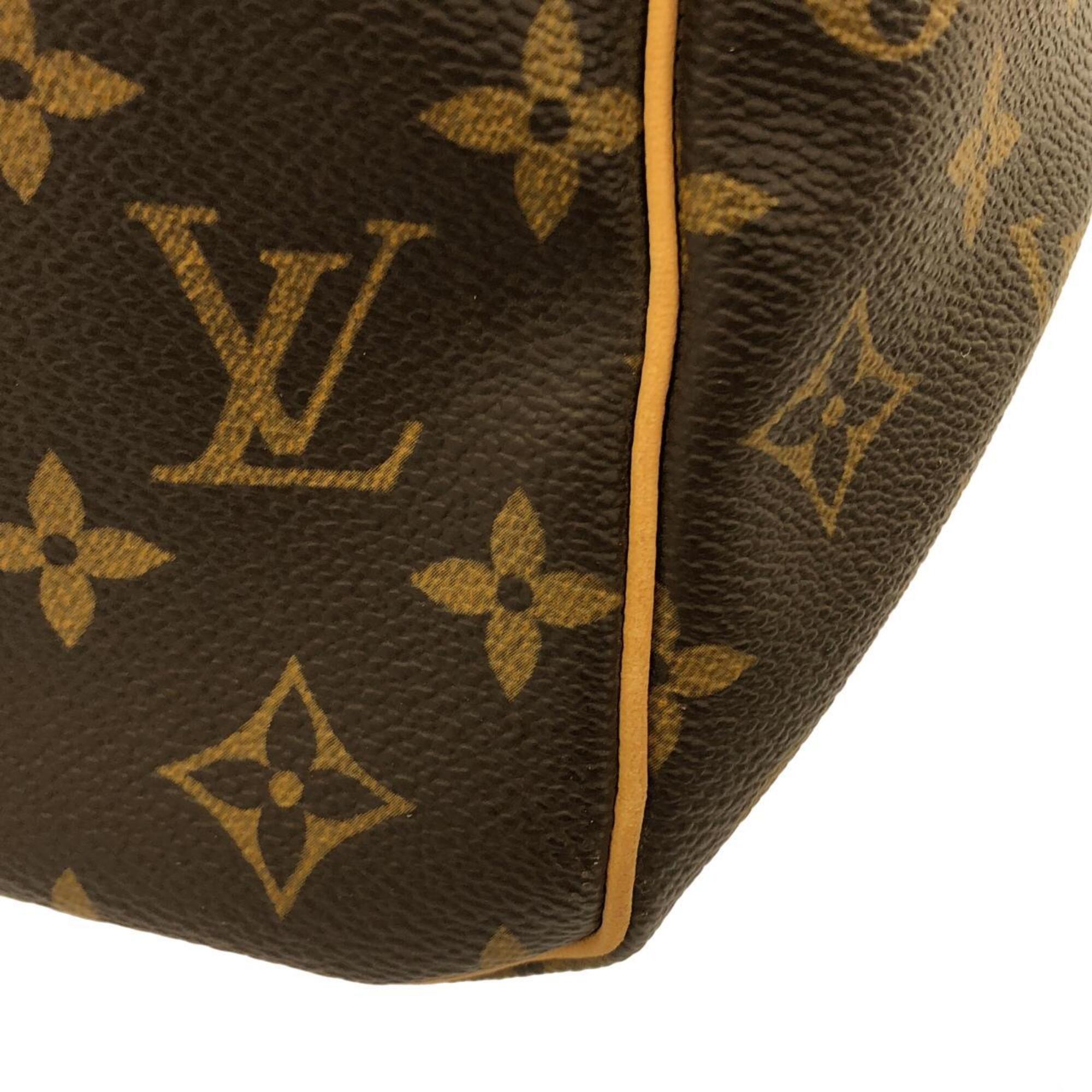 Louis Vuitton Monogram Marron Coated Canvas Boston Bag (Pre-Owned)