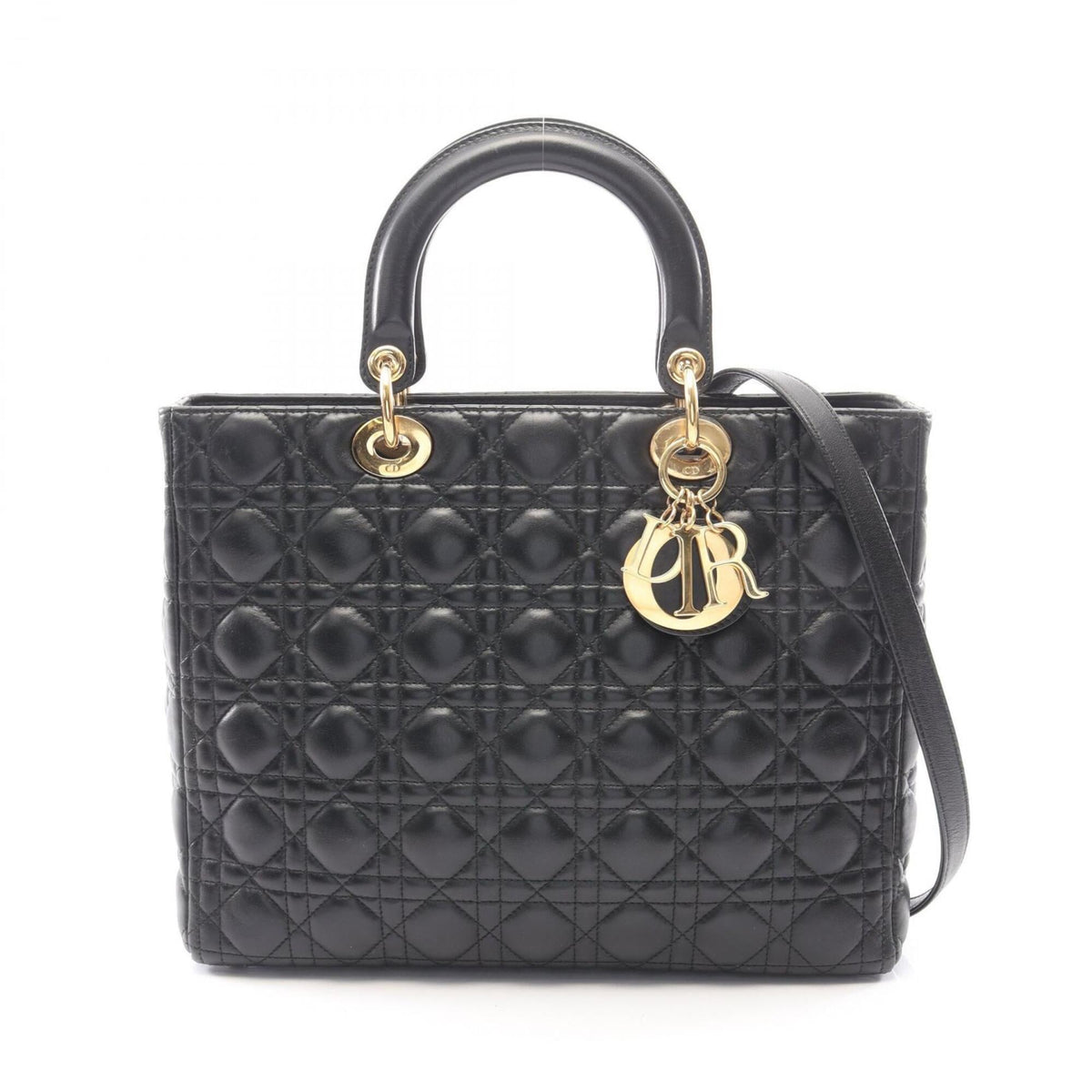 Christian Dior Black Leather Handbag (Pre-Owned)