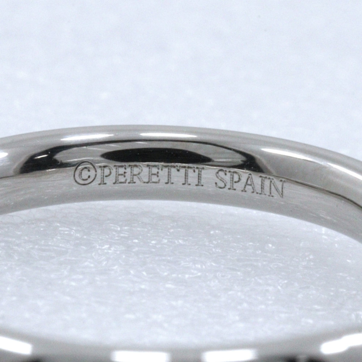 Tiffany Silver Platinum 950 Band Ring (Pre-Owned)