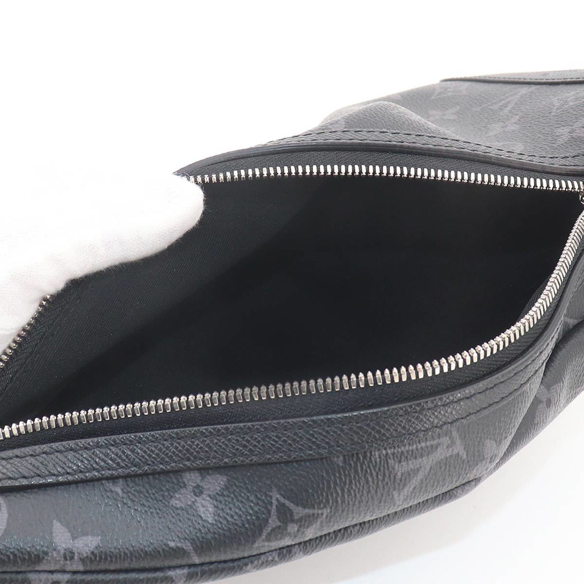 Louis Vuitton Monogram Eclipse Noir Monogram Eclipse Taiga Leather Handbag Sling Bag (Pre-Owned)