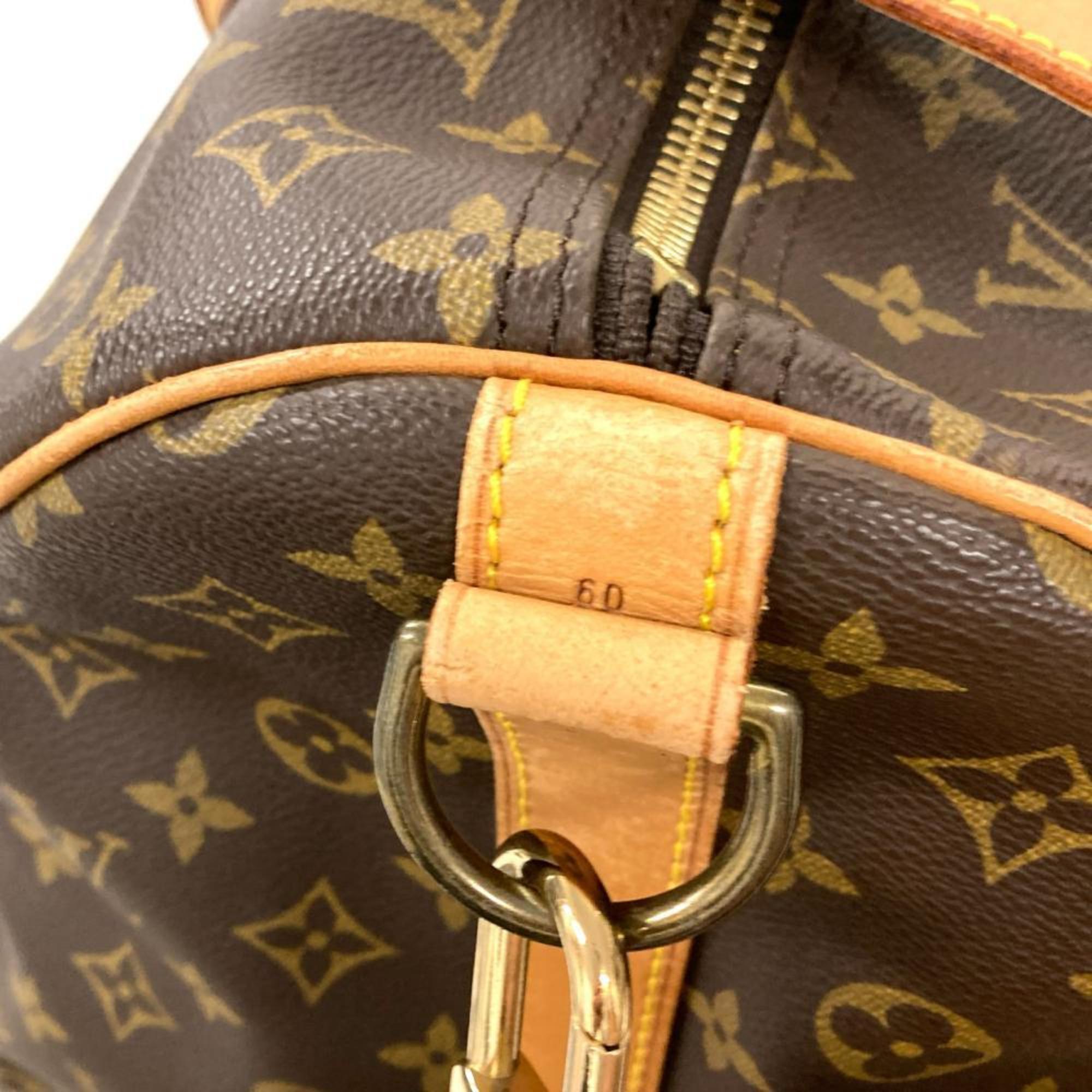 Louis Vuitton Monogram Brown Monogram Leather Boston Bag (Pre-Owned)