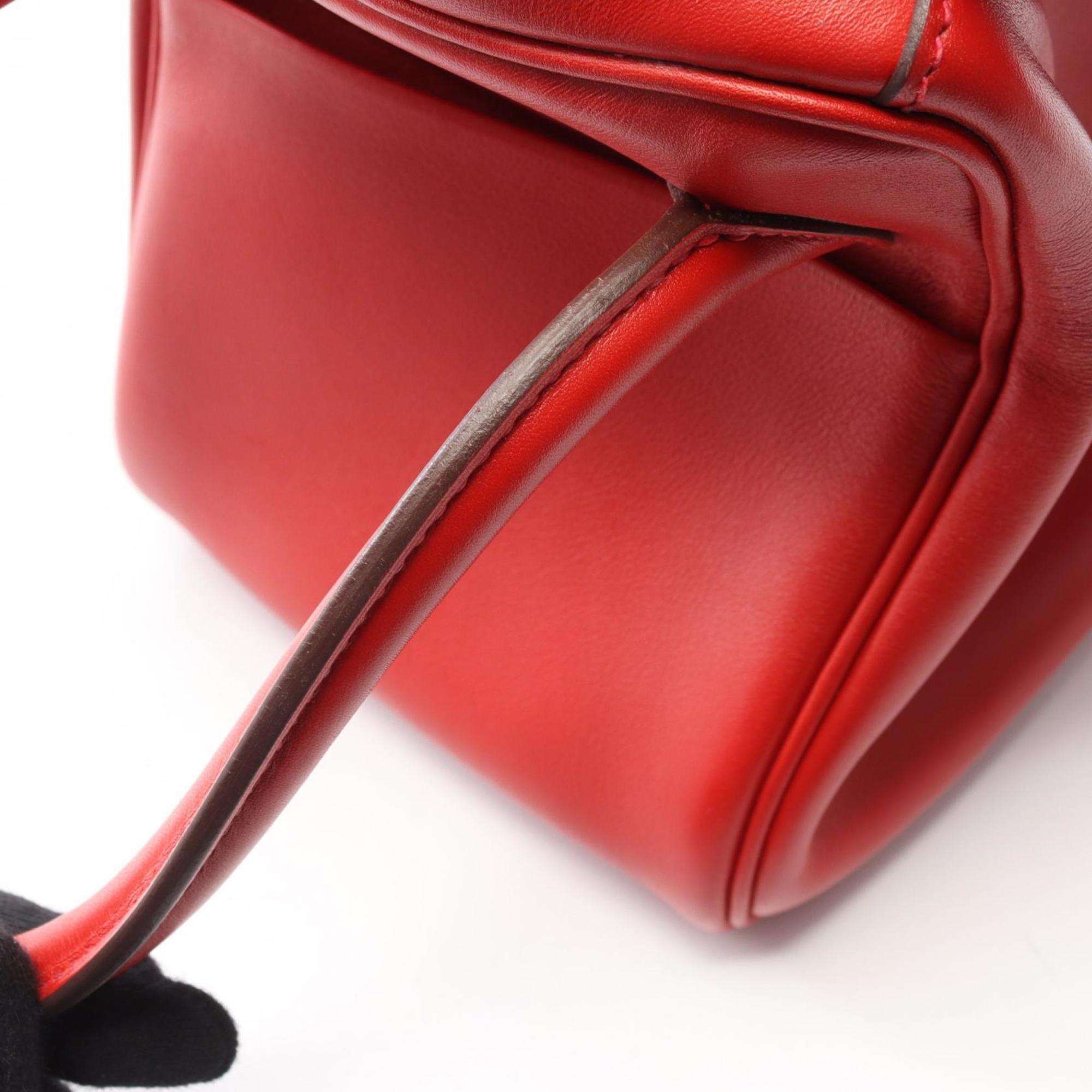 Hermes Red Color Swift Leather Handbag Shoulder Bag (Pre-Owned)
