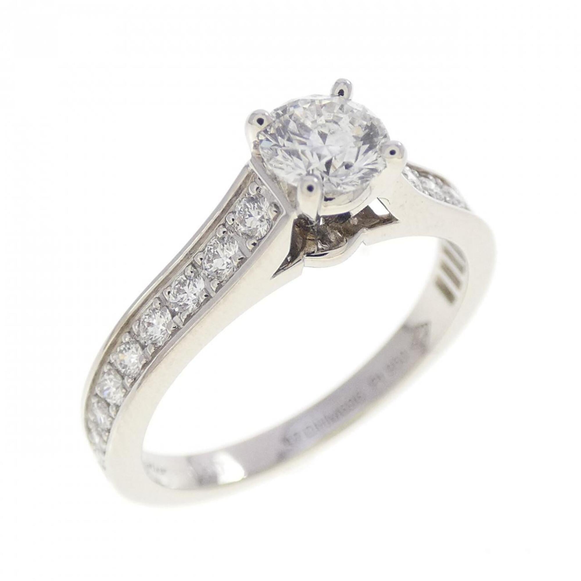 Cartier Platinum Platinum 950 Band Ring (Pre-Owned)