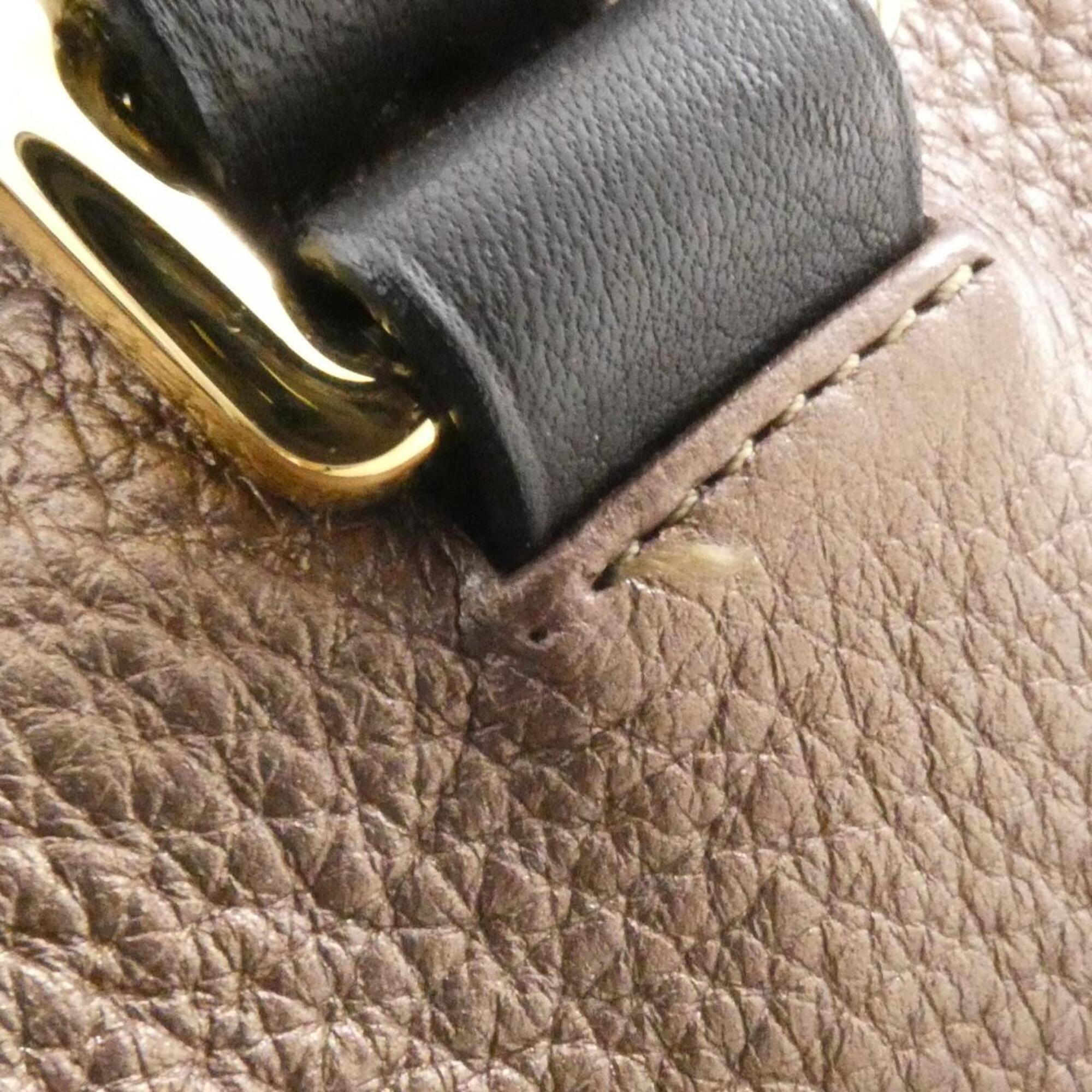 Loewe Bronze Leather Boston Bag (Pre-Owned)
