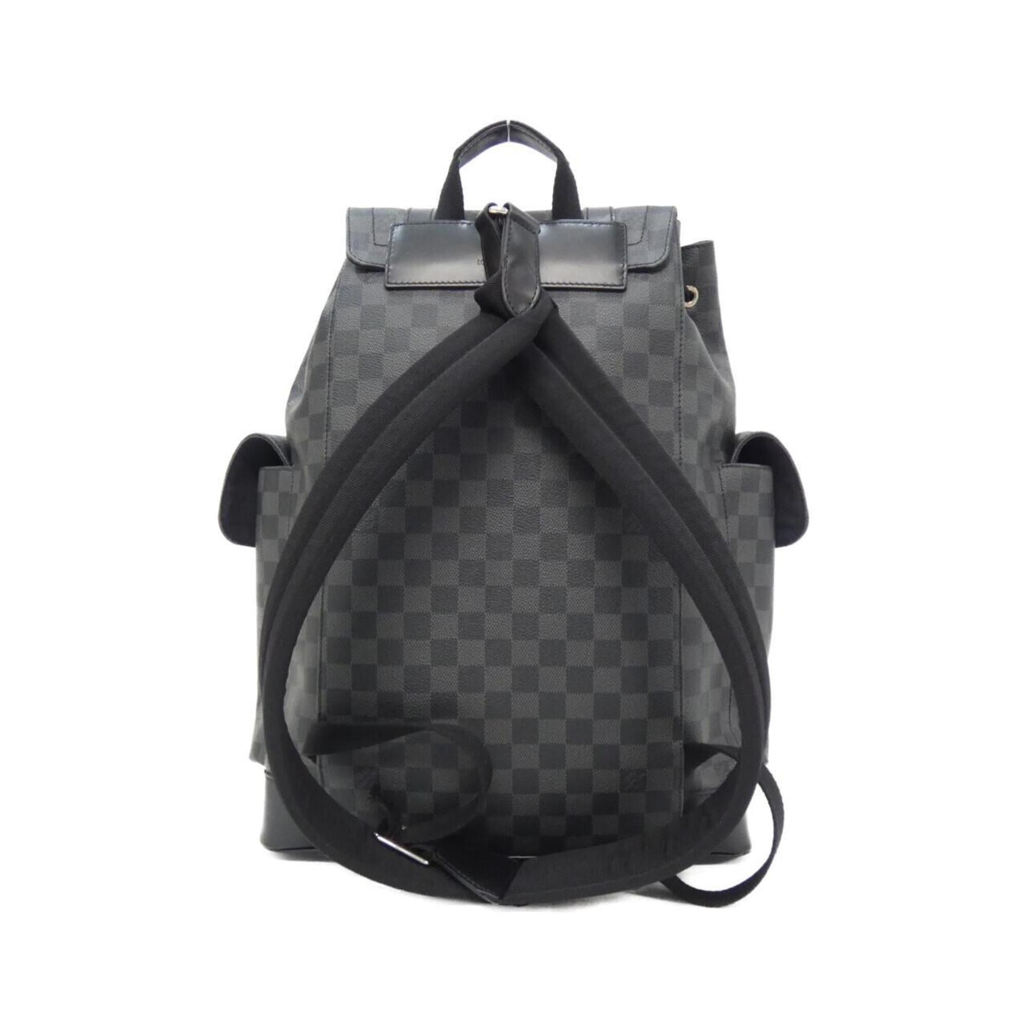 Louis Vuitton Graphite Coated Canvas Backpack (Pre-Owned)
