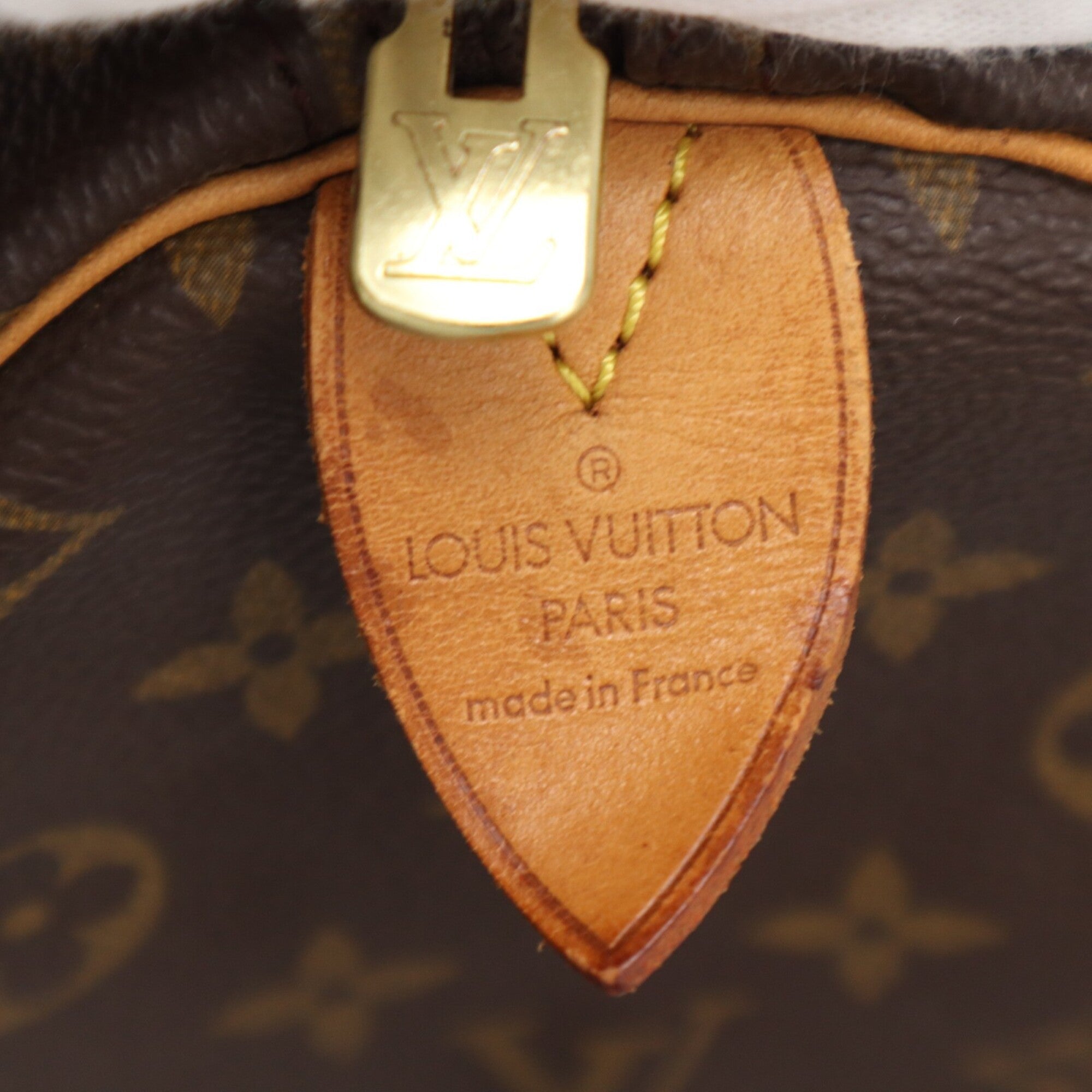 Louis Vuitton Beige Blue Brown Monogram Coated Canvas Leather Boston Bag Handbag (Pre-Owned)