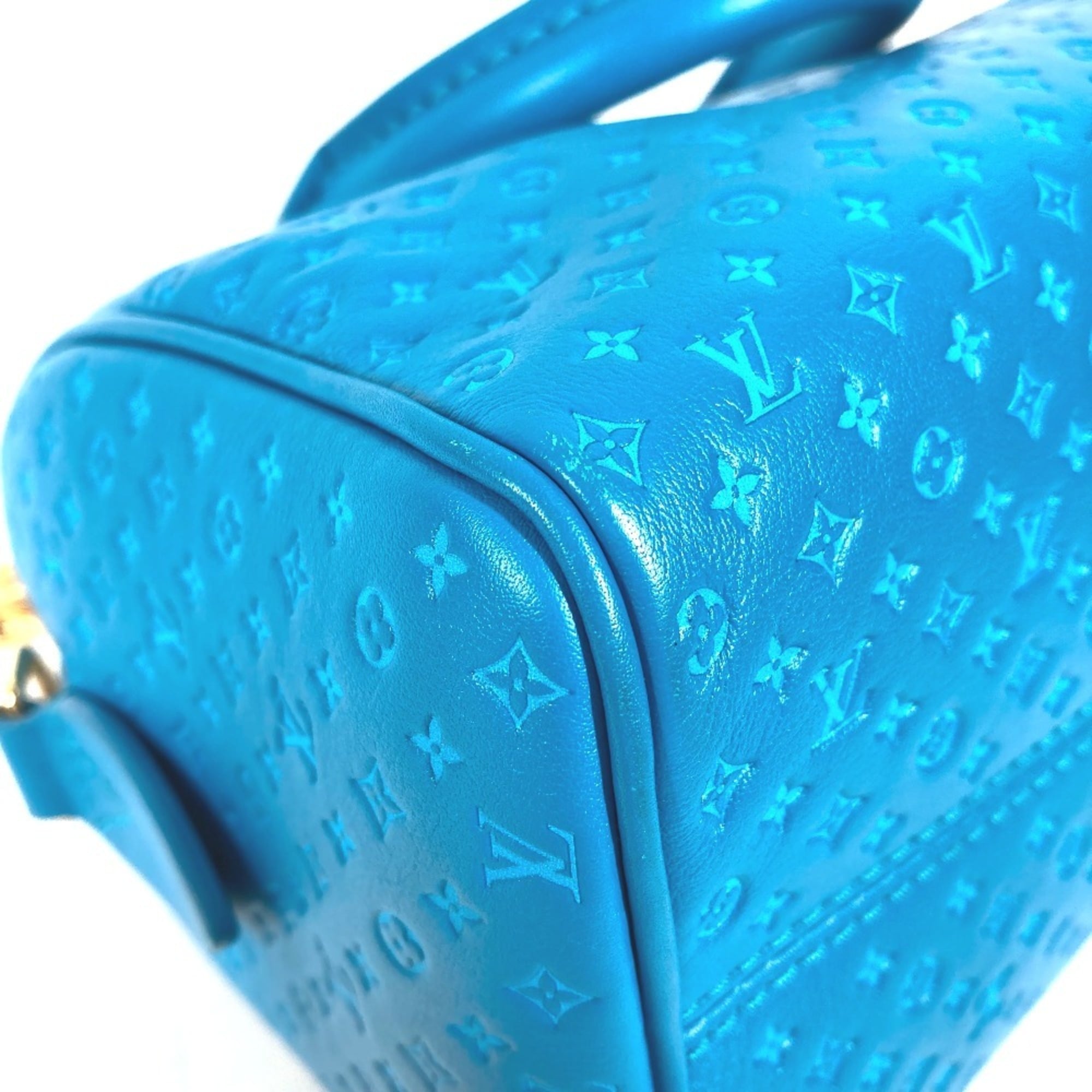 Louis Vuitton Blue Leather Handbag Shoulder Bag (Pre-Owned)