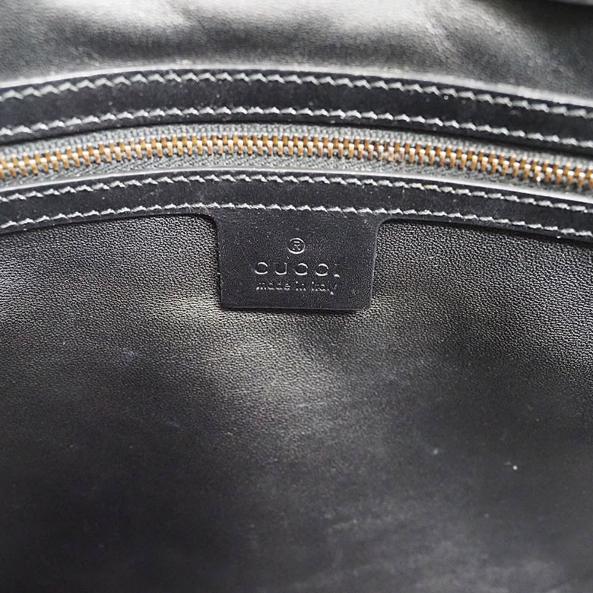 Gucci Black Leather Handbag (Pre-Owned)