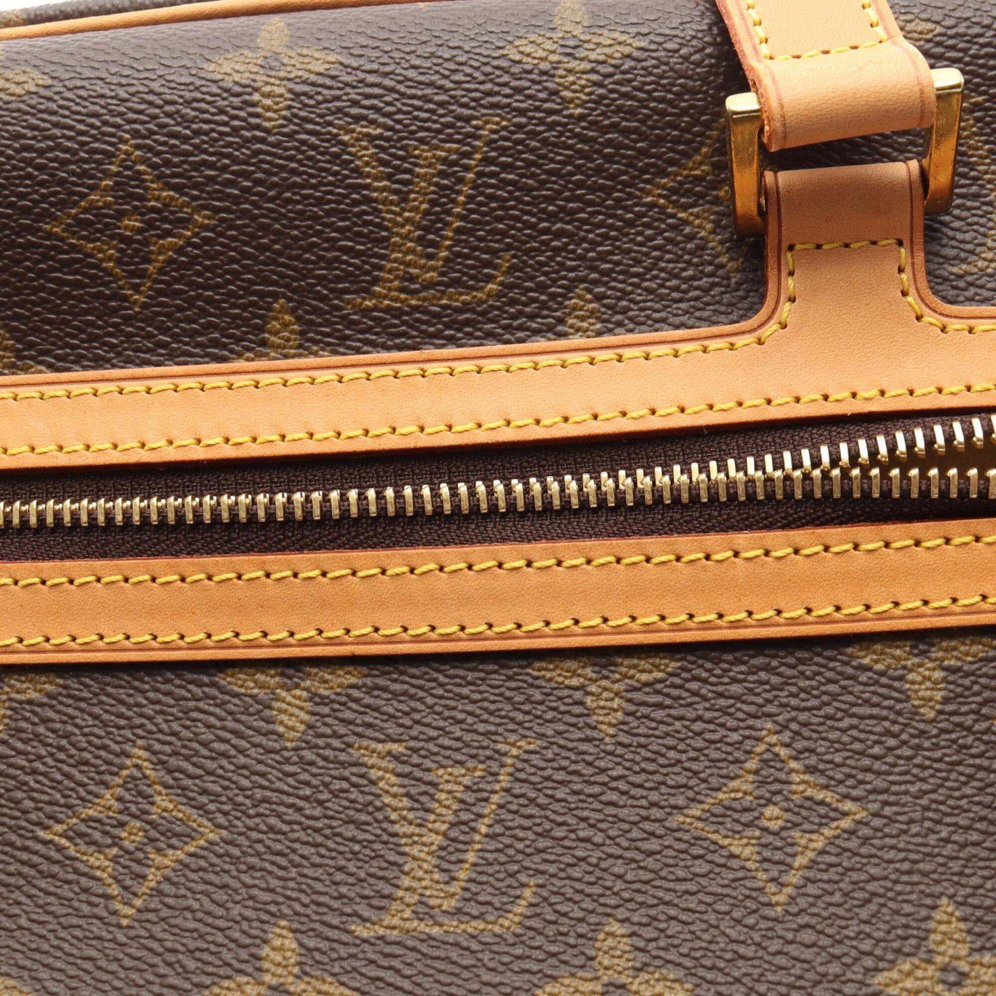 Louis Vuitton Brown Coated Canvas Pvc Monogram Leather Handbag Shoulder Bag (Pre-Owned)