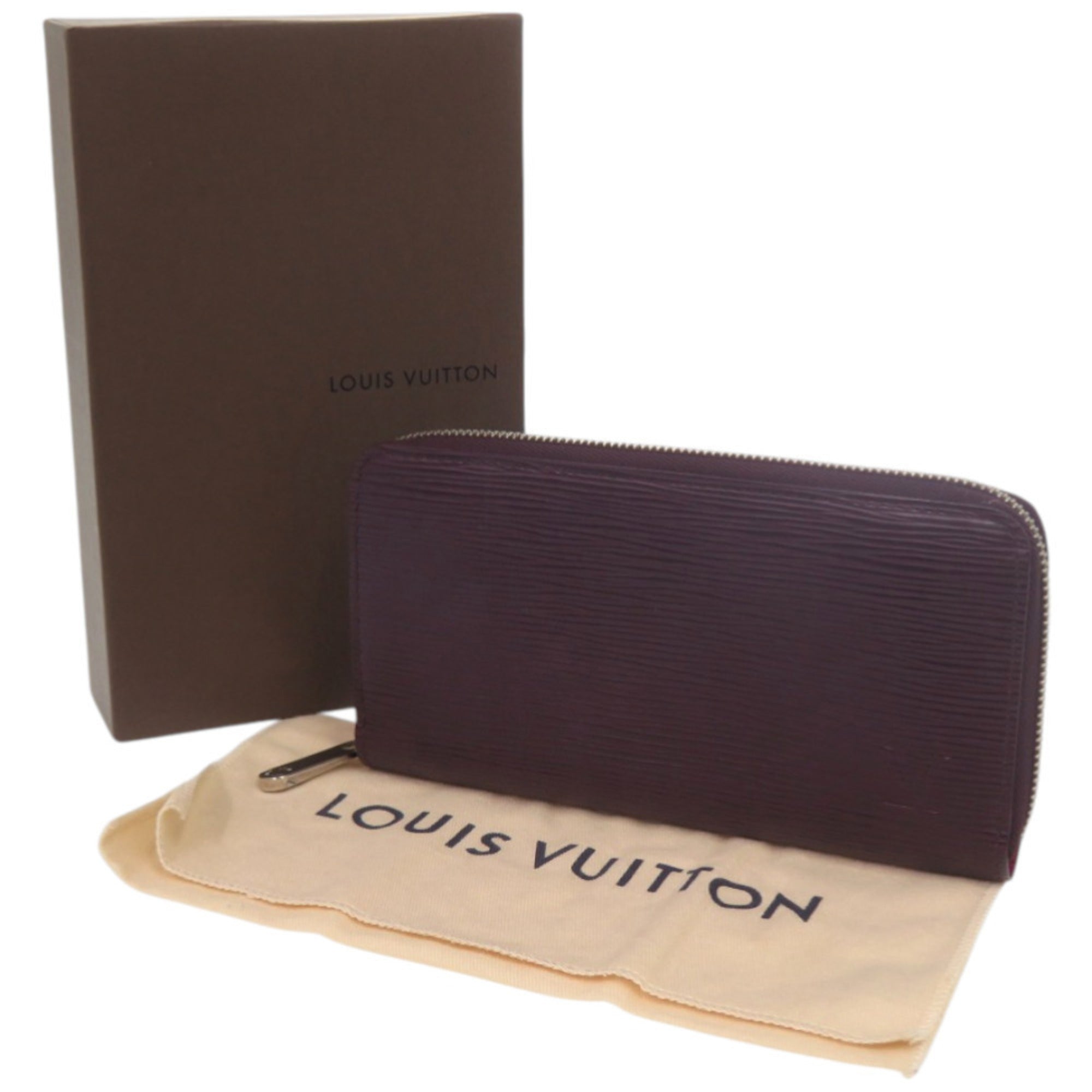 Louis Vuitton Purple Epi Leather Long Wallet (Bi-Fold) (Pre-Owned)