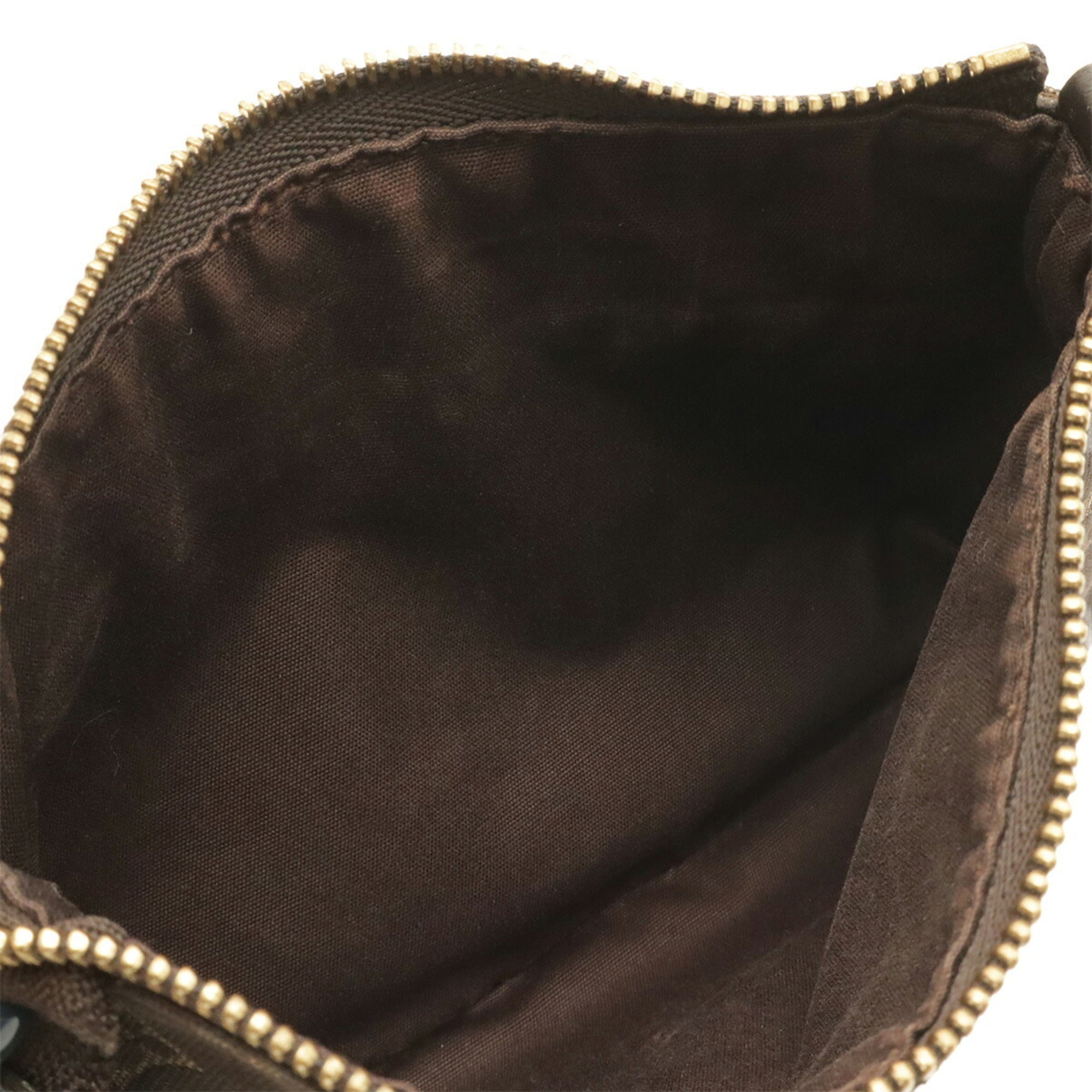 Louis Vuitton Brown Ebene Canvas Handbag Pochette Pouch (Pre-Owned)