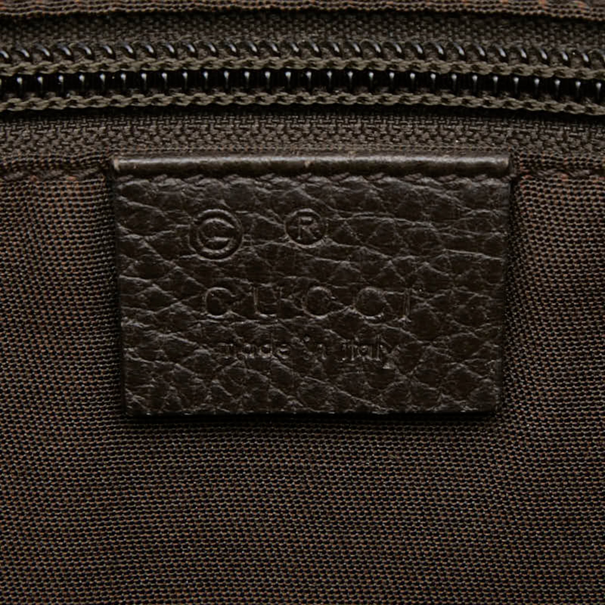 Gucci Beige Brown Pvc Leather Shoulder Bag (Pre-Owned)