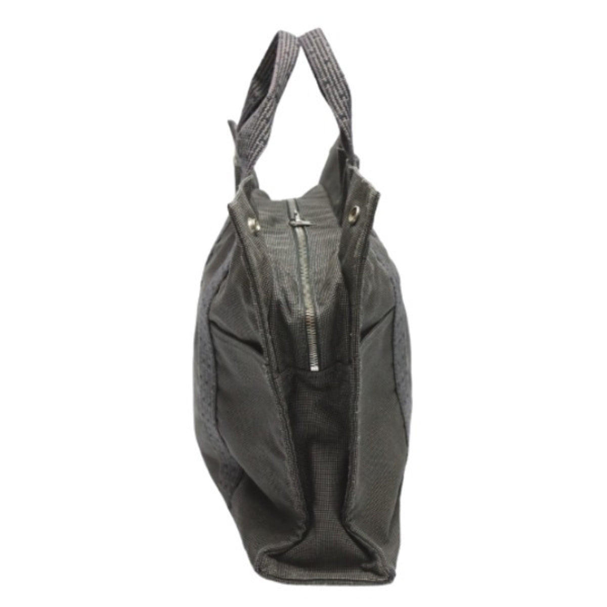 Hermes Gray Canvas Tote Bag (Pre-Owned)