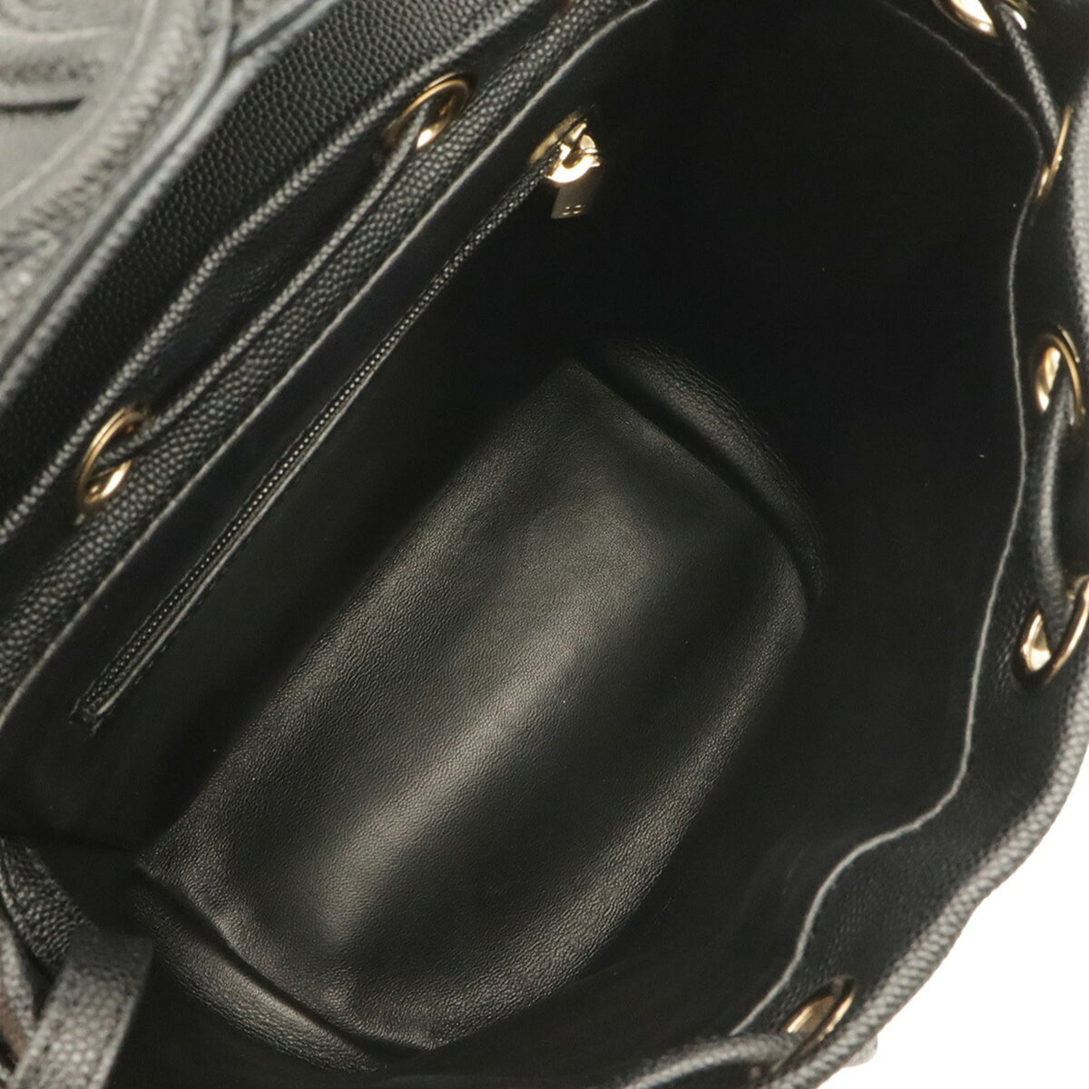 Chanel Black Grained Calfskin Backpack (Pre-Owned)