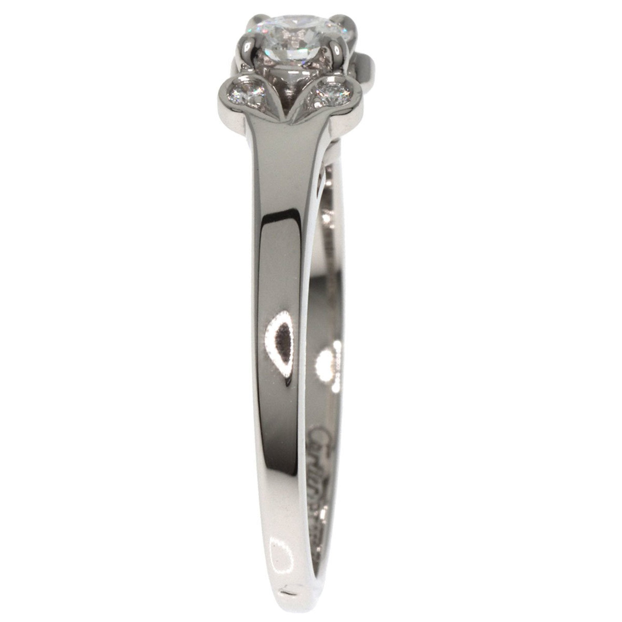 Cartier Silver Platinum 950 Band Ring (Pre-Owned)