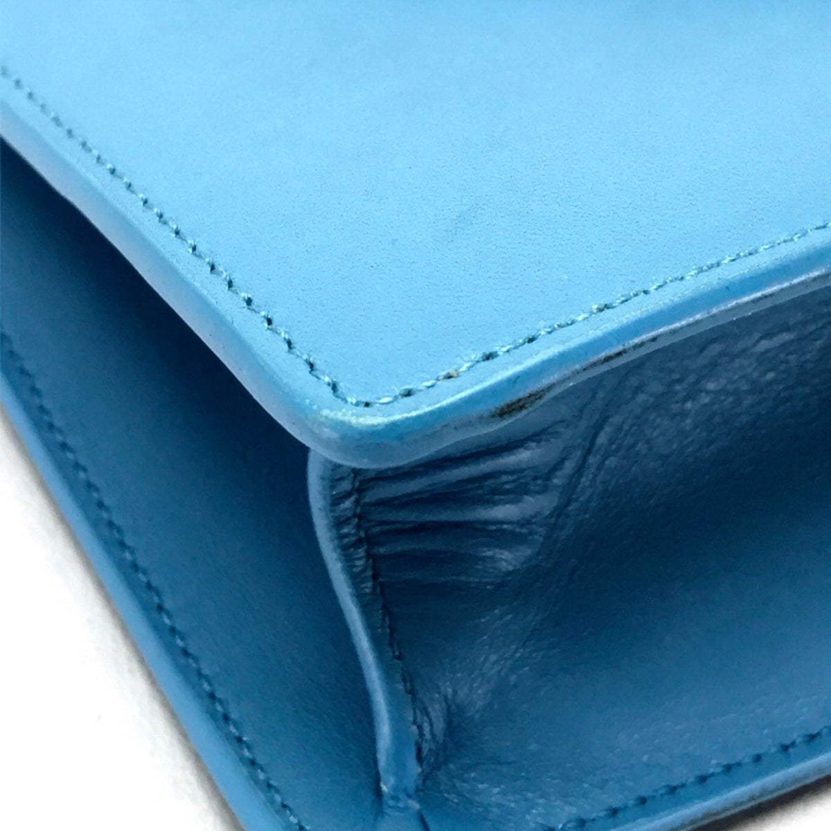 Saint Laurent Blue Leather Shoulder Bag (Pre-Owned)